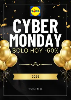 Vista previa Lidl Cyber Monday válido desde el 01.12.2025