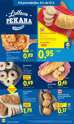 Domaći somun sendvič, 160 g. S purećom šunkom, sirom i ukusnim nadjevom od rajčica. Ručno izrađen. - Pregled kataloga iz trgovine Lidl, vrijedi od 09.03.2026 | Stranica: 4