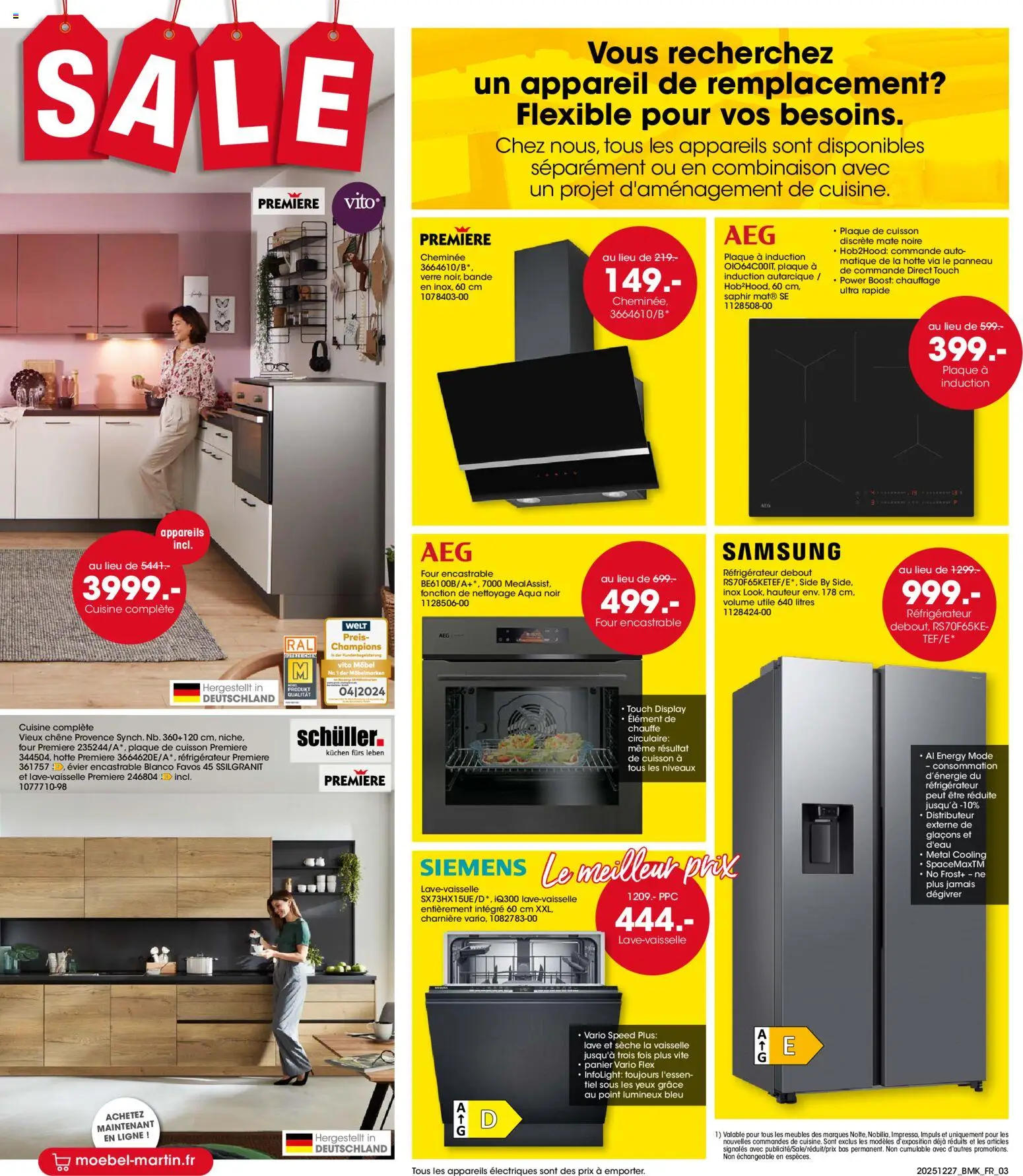 {H1} | Page: 3 | Produits: Plaque a induction, Plaque de cuisson, Panier, Combinaison