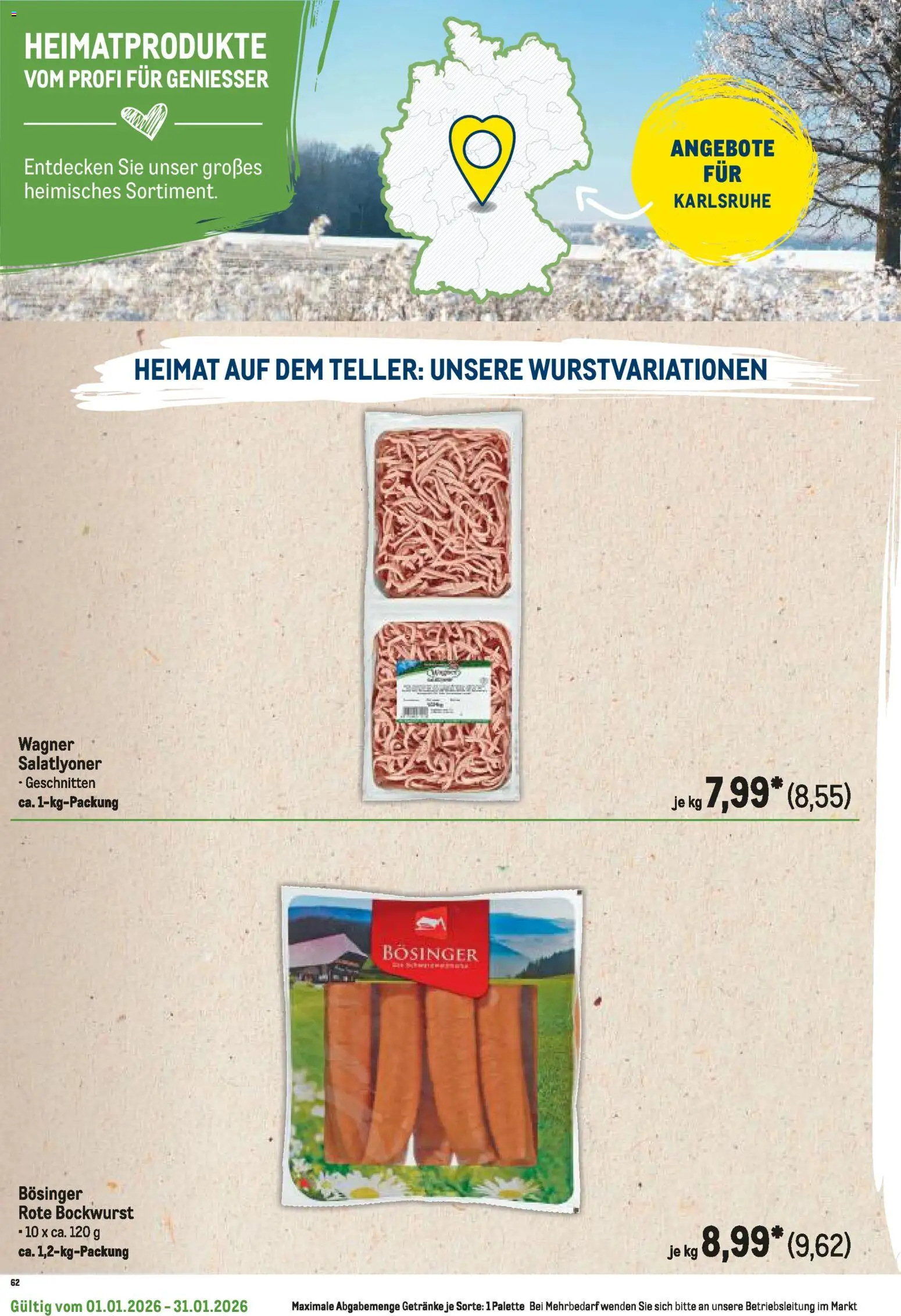 Metro  Regionaler Flyer – gültig ab 01.01.2026 | Seite: 110 | Produkte: Bockwurst