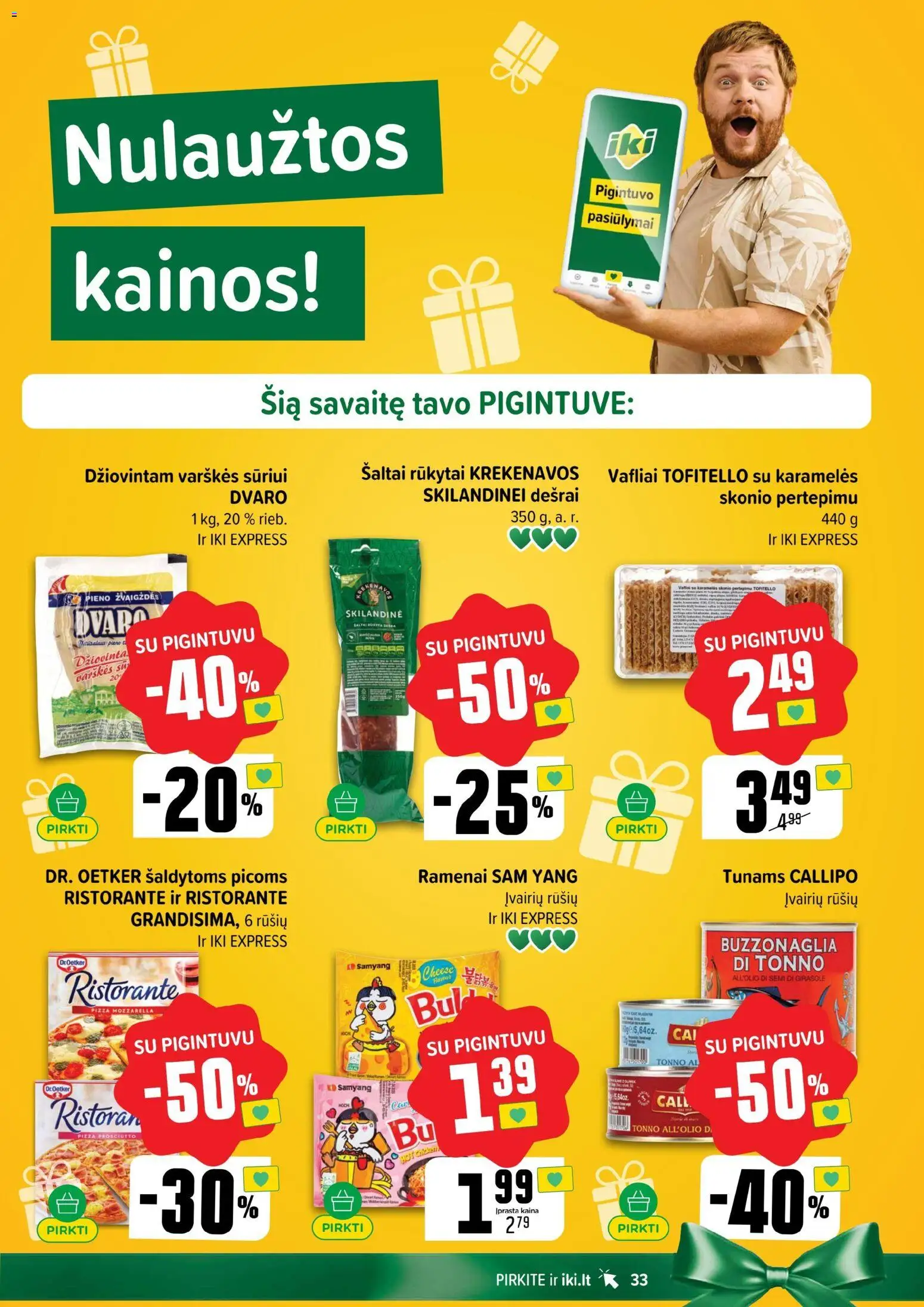 IKI akcijos nuo 27.10.2025 | Puslapis: 33 | Prekių: Vafliai