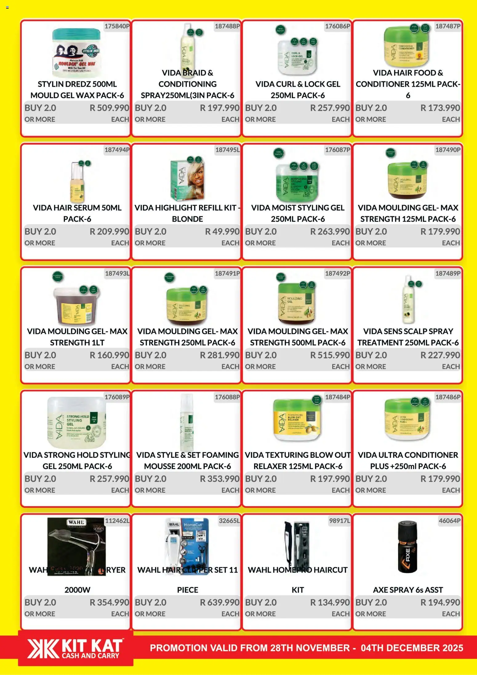 New KIT KAT Cash & Carry catalogue – valid from 28.11.2025 | Page: 20 | Products: Lock, Wax, Tea, Conditioner