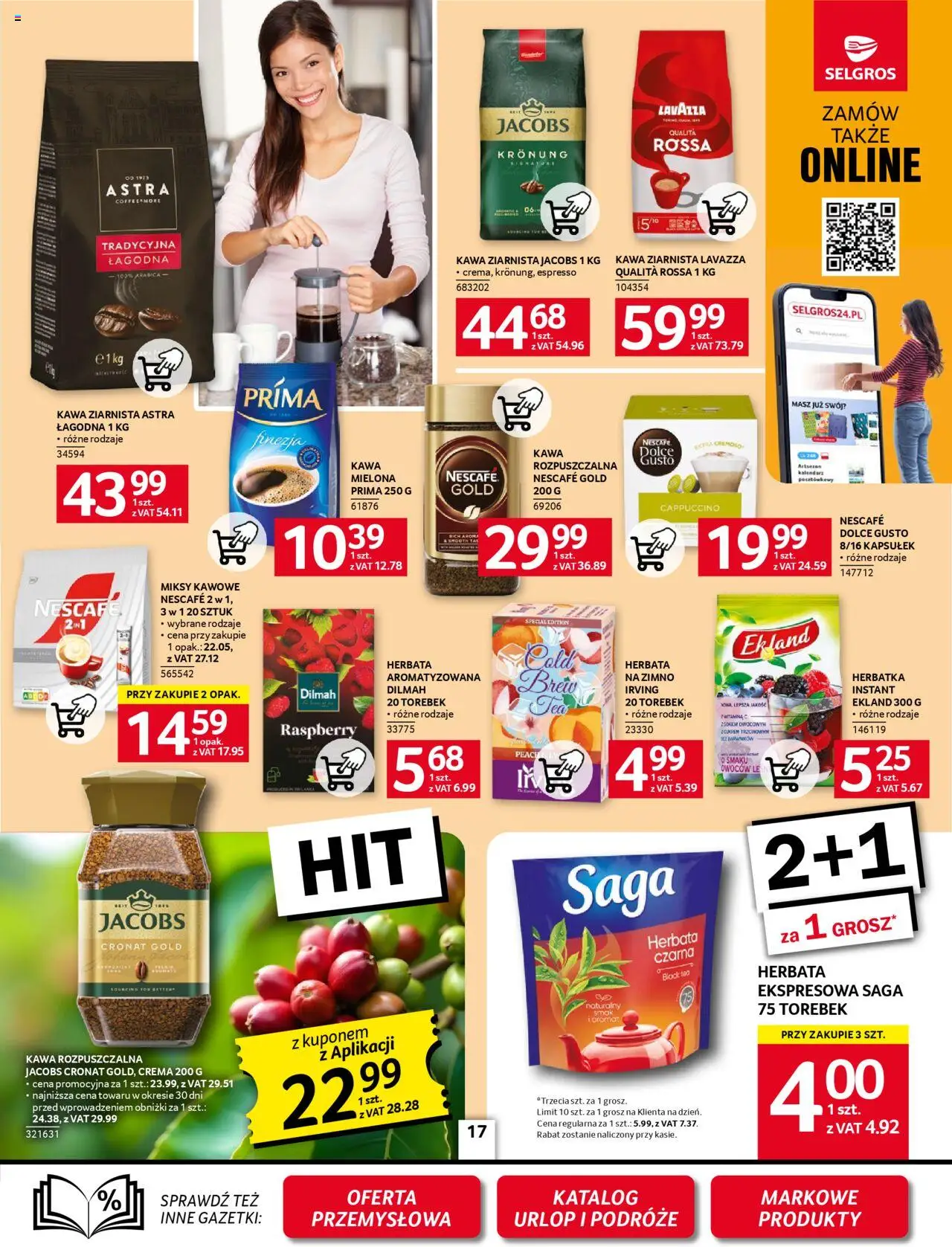 Selgros cash&carry Gazetka od 18.06.2025 | Strona: 17 | Produkty: Nescafe, Lavazza, Dolce Gusto, Kawa