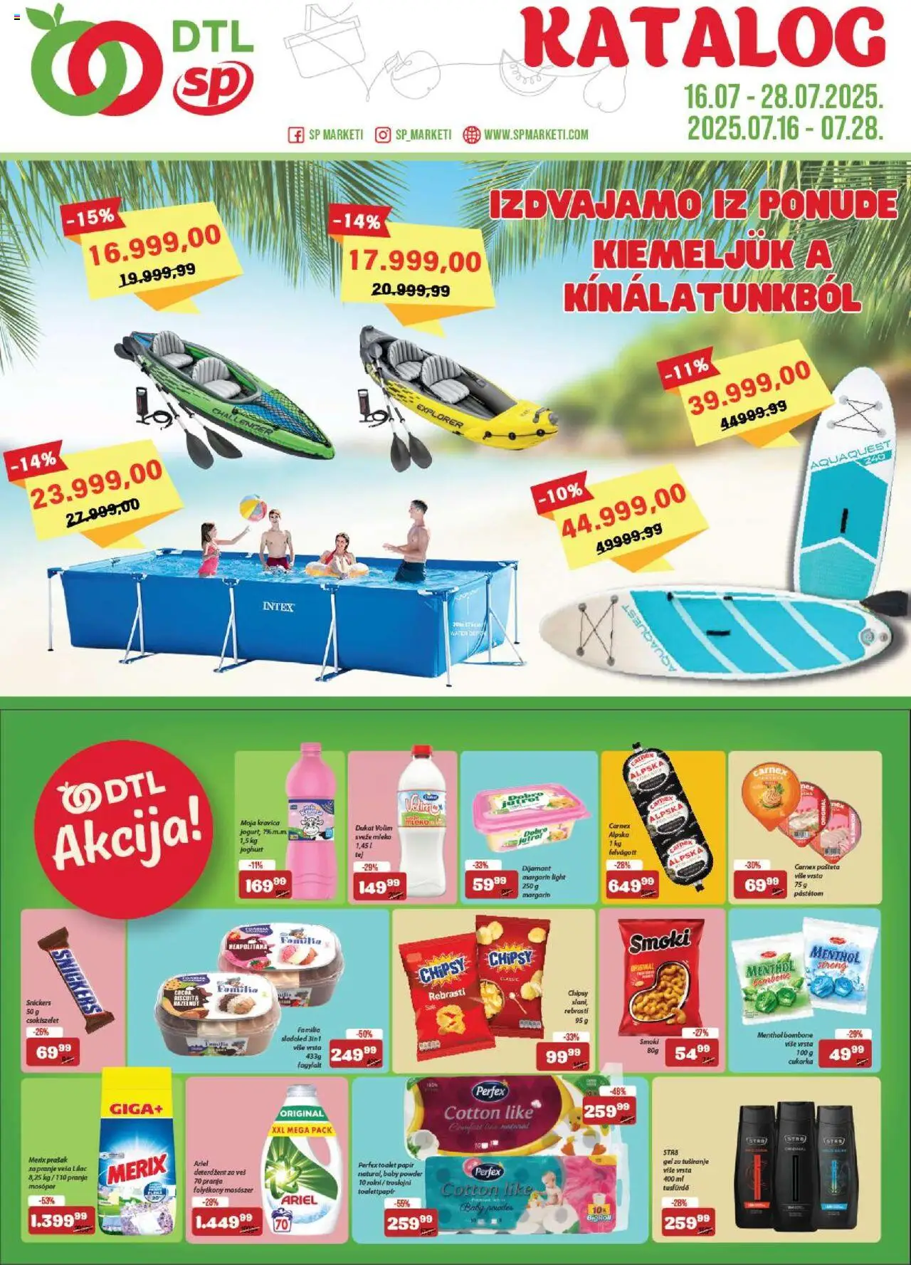 Senta Promet katalog - važi od 16.07.2025 | Strana: 1 | Proizvode: Bombone, Smoki, Mleko, Gel za tuširanje
