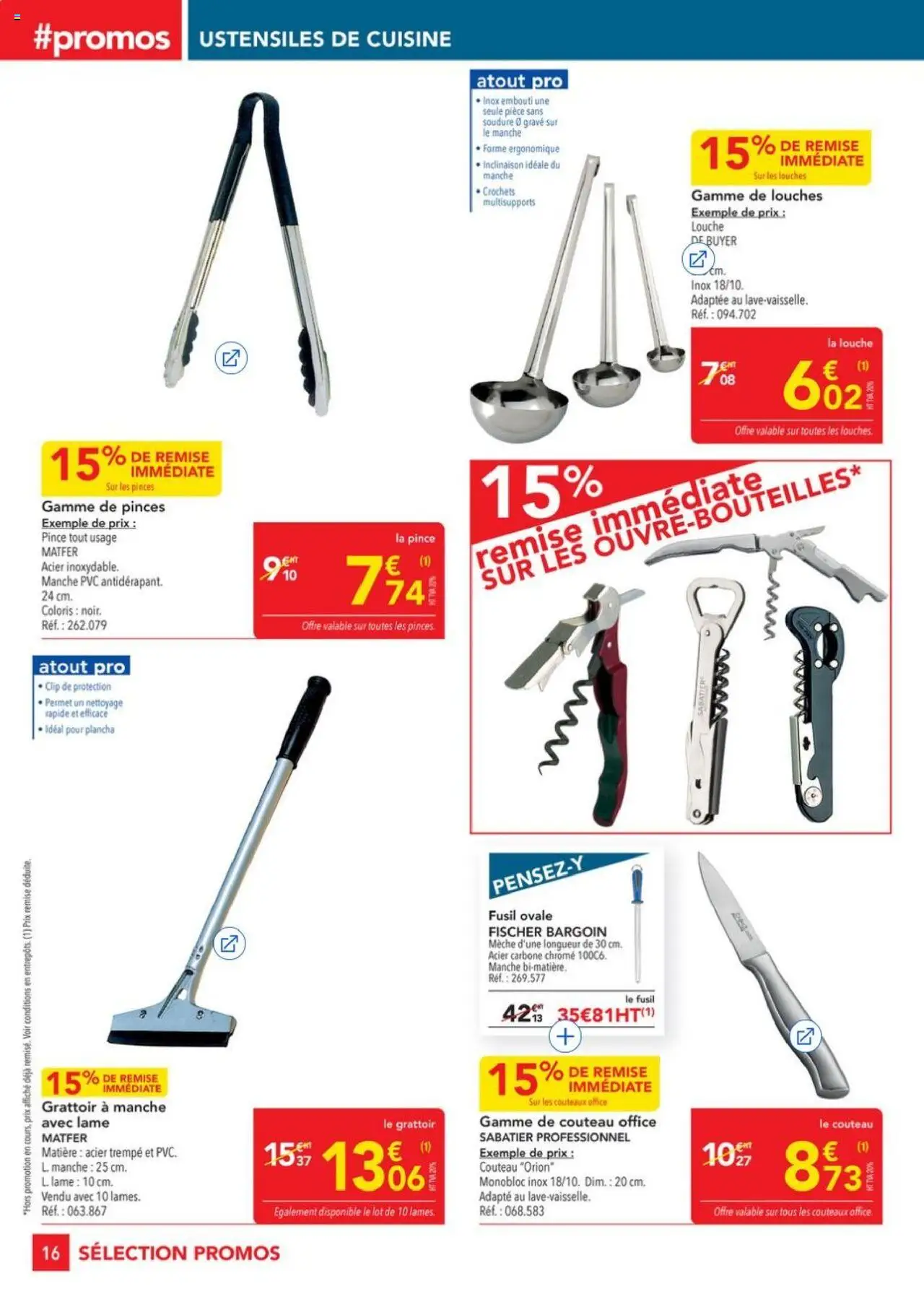 {H1} | Page: 16 | Produits: Plancha, Couteau, Pinces