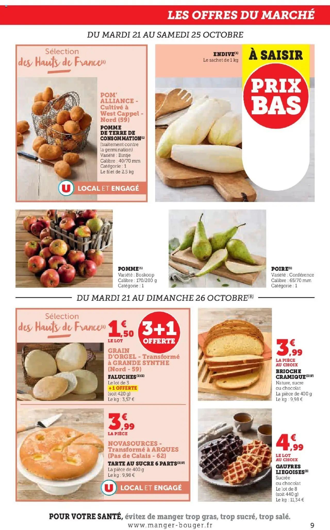 {H1} | Page: 9 | Produits: Sucre, Alliance, Chocolat, Gaufres