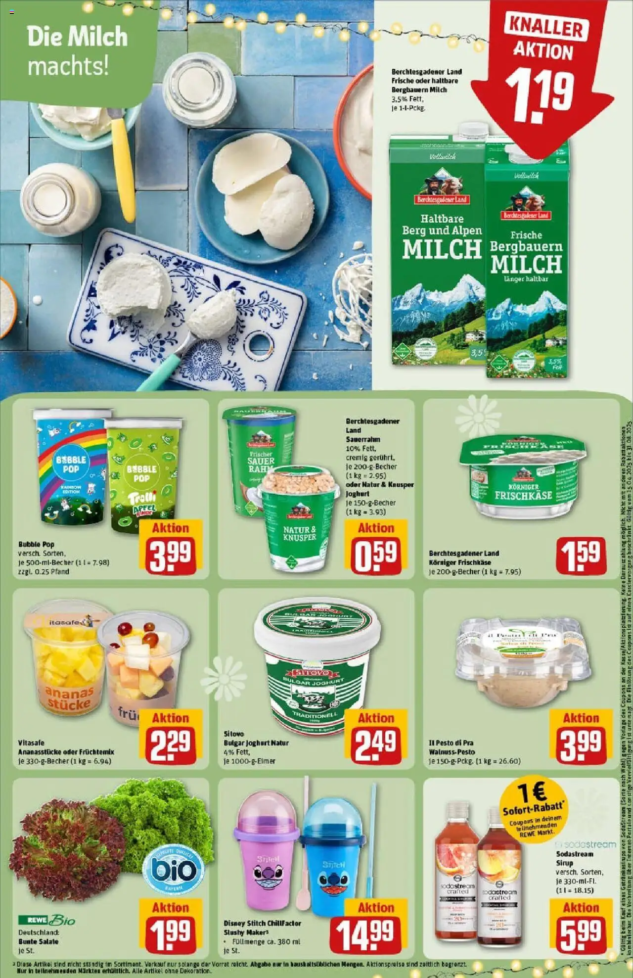 Rewe prospekt Dachau	 - gültig ab dem 13.07.2025 | Seite: 23 | Produkte: Joghurt, Äpfel, Frischkase, Sodastream