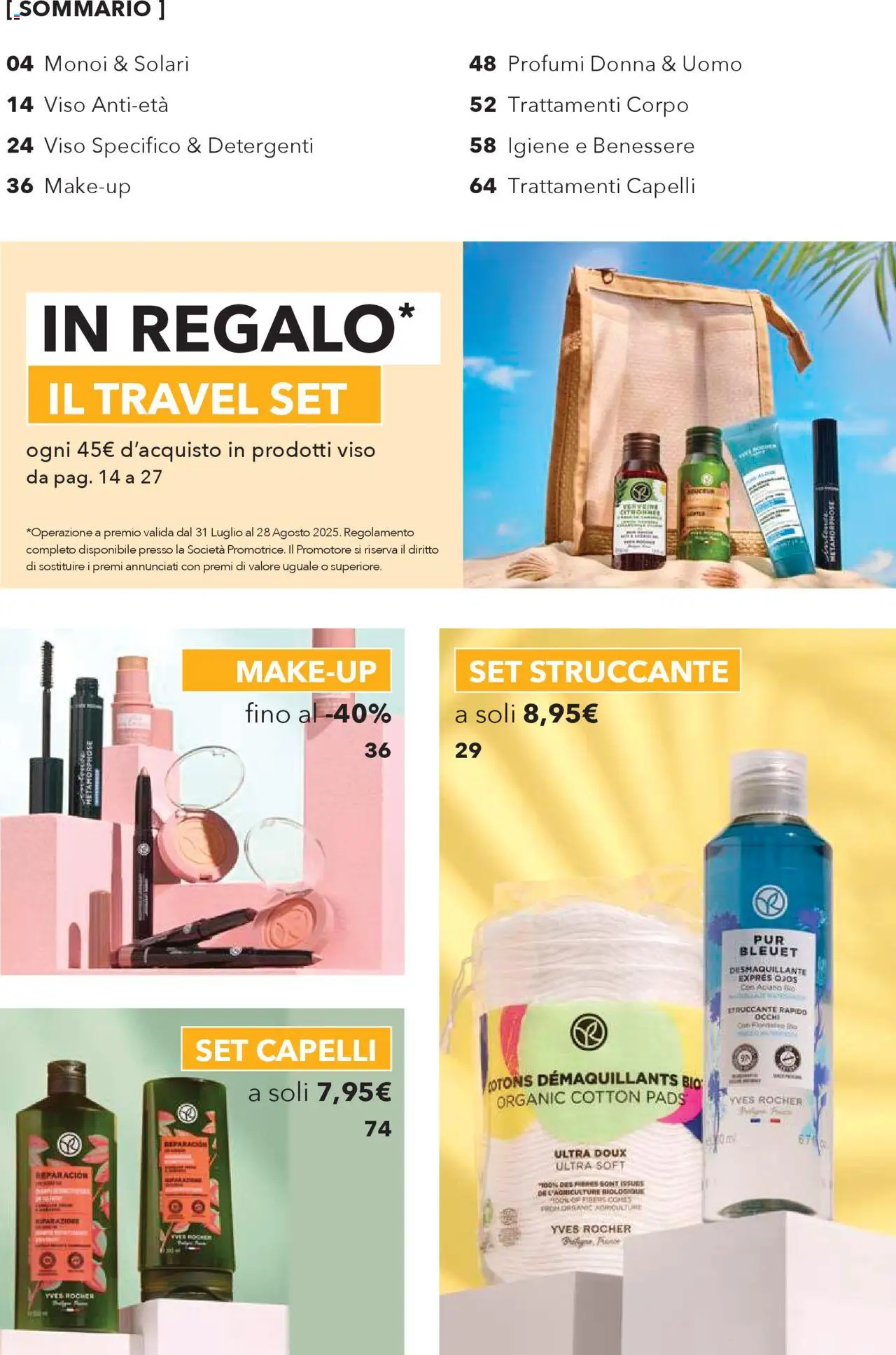 Volantino Yves Rocher del 31.07.2025 | Pagina: 2 | Prodotti: Struccante