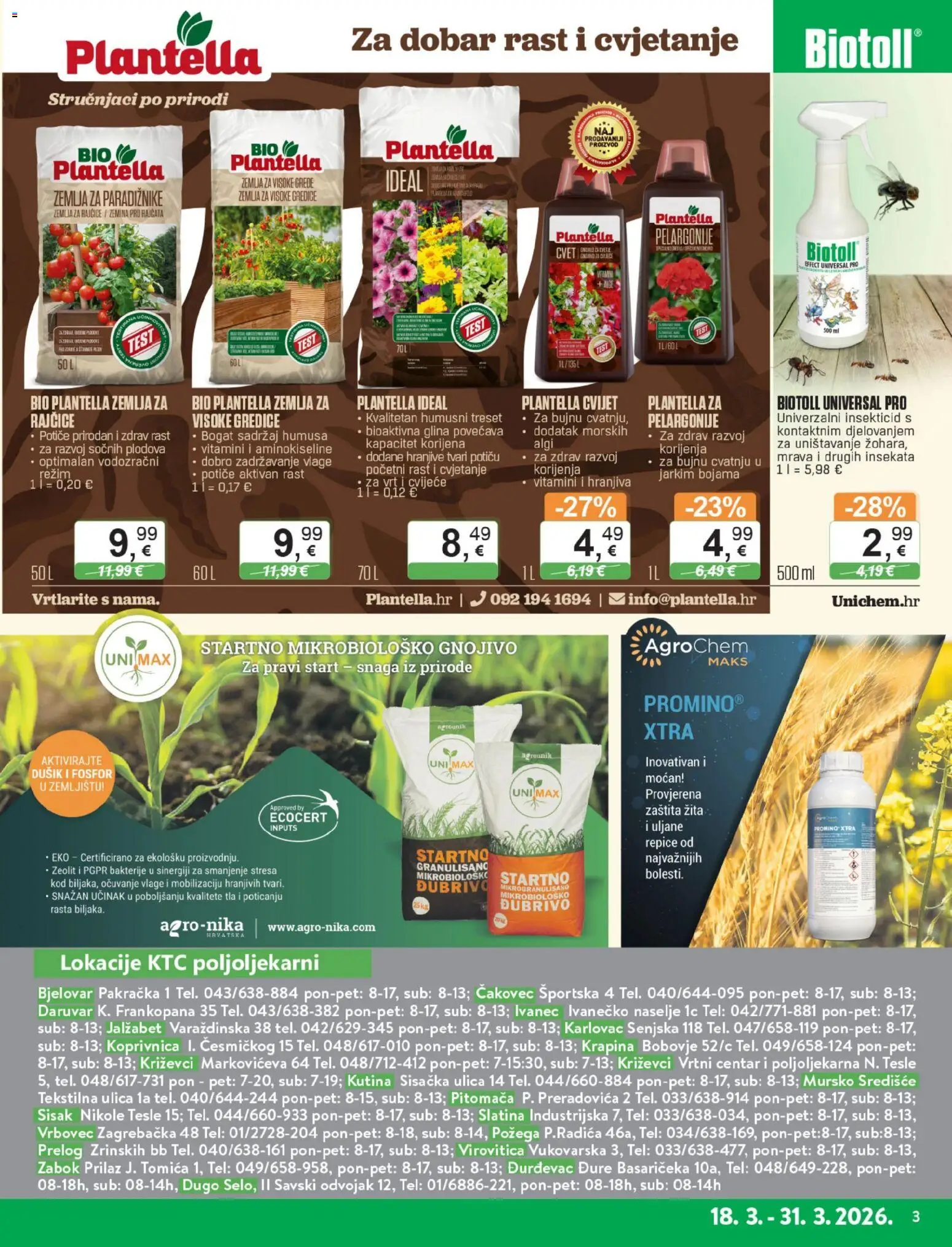 KTC katalog | vrijedi od 18.03.2026 | Stranica: 3 | Proizvodi: Cvijeće, Rajčice