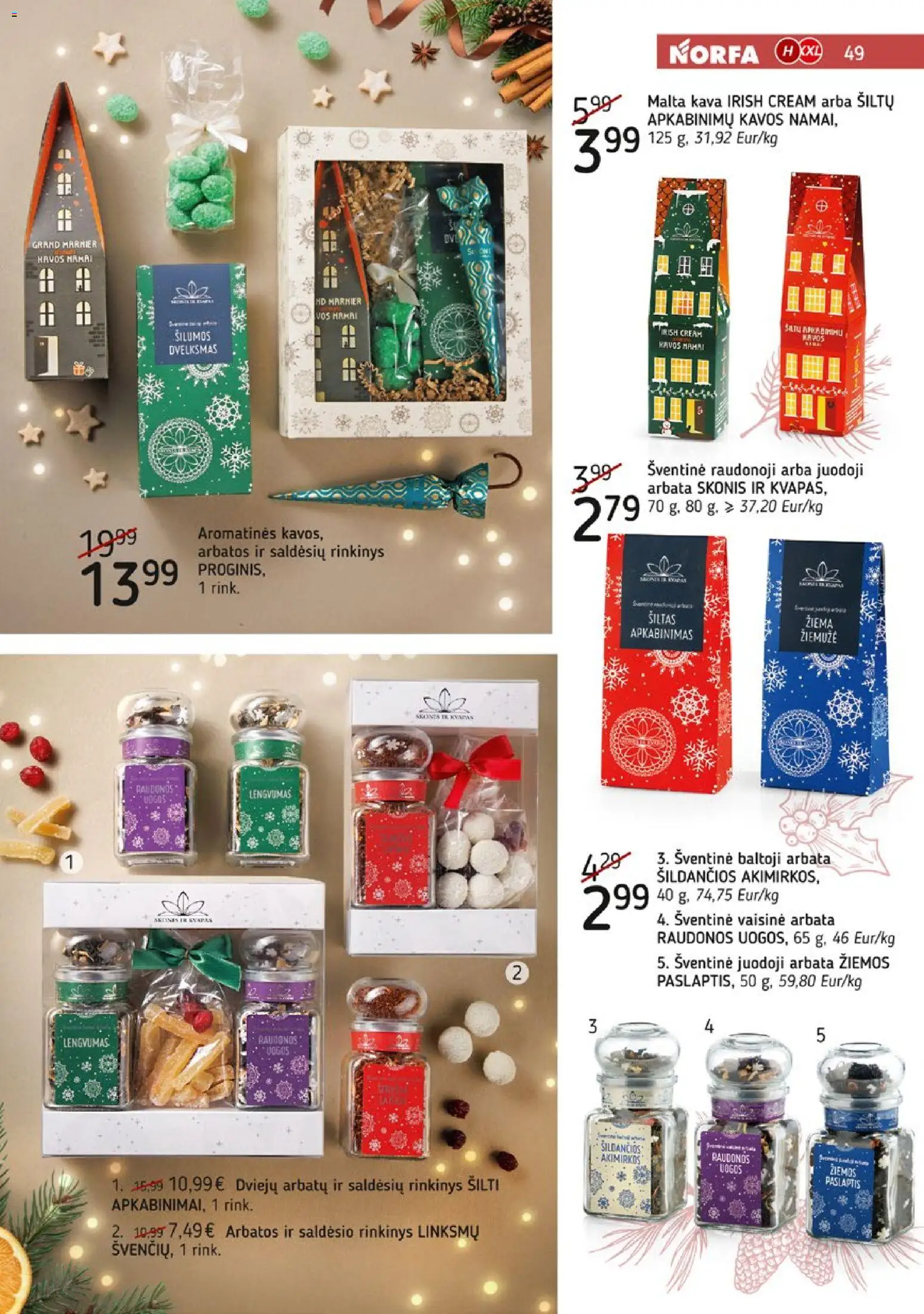 NORFA akcijos nuo 09.12.2025 | Puslapis: 49 | Prekių: Kava, Arbata