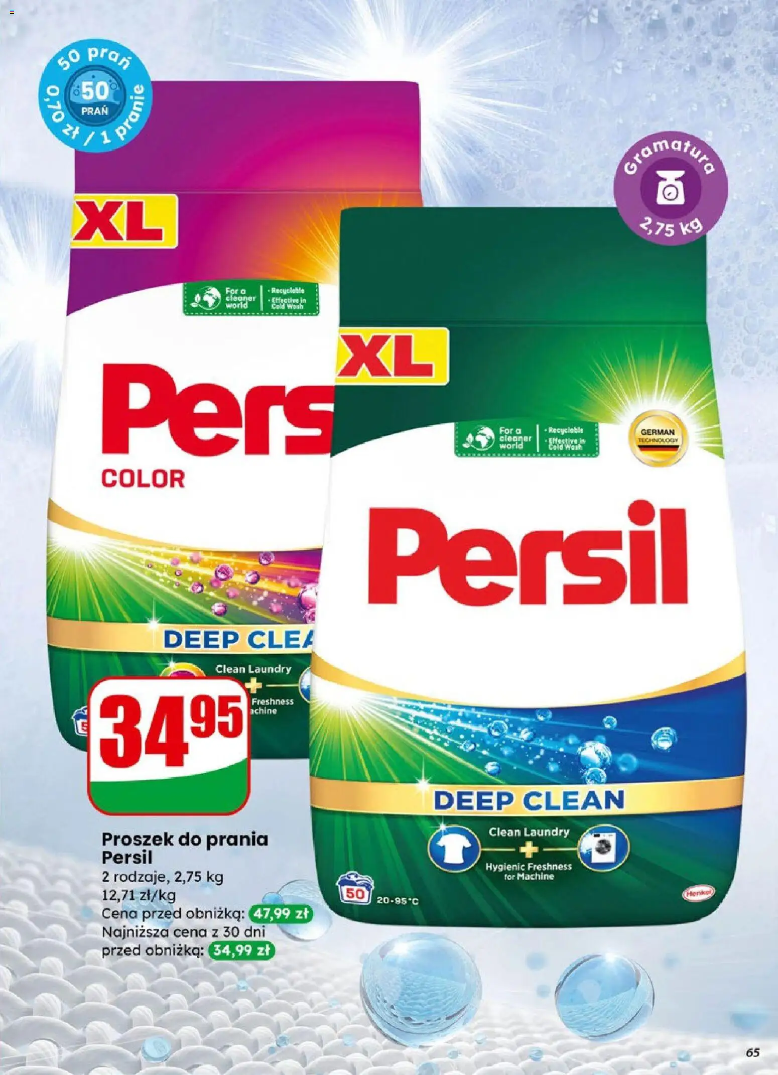 Dino Gazetka od 07.01.2026 | Strona: 65 | Produkty: Cleaner, Proszek do prania, Detergent, Proszek do prania Persil