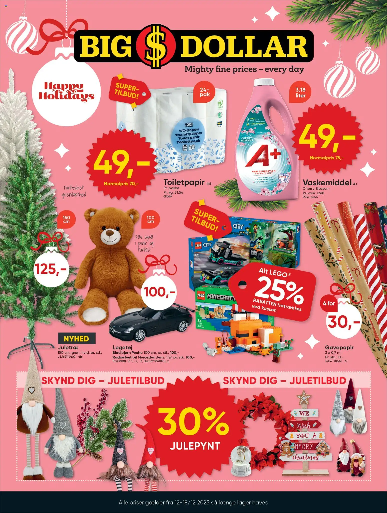 Bigdollar tilbudsavis – gyldig fra 12.12.2025 | Side: 1 | Produkter: Toilet, Cherry