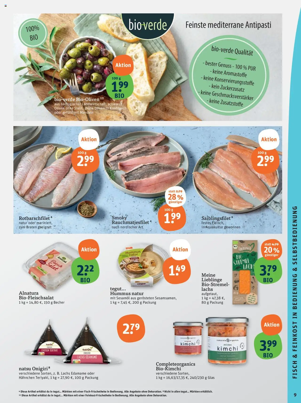Tegut Prospekt – gültig ab 08.09.2025 | Seite: 11 | Produkte: Mandeln, Fisch, Fleisch, Salat