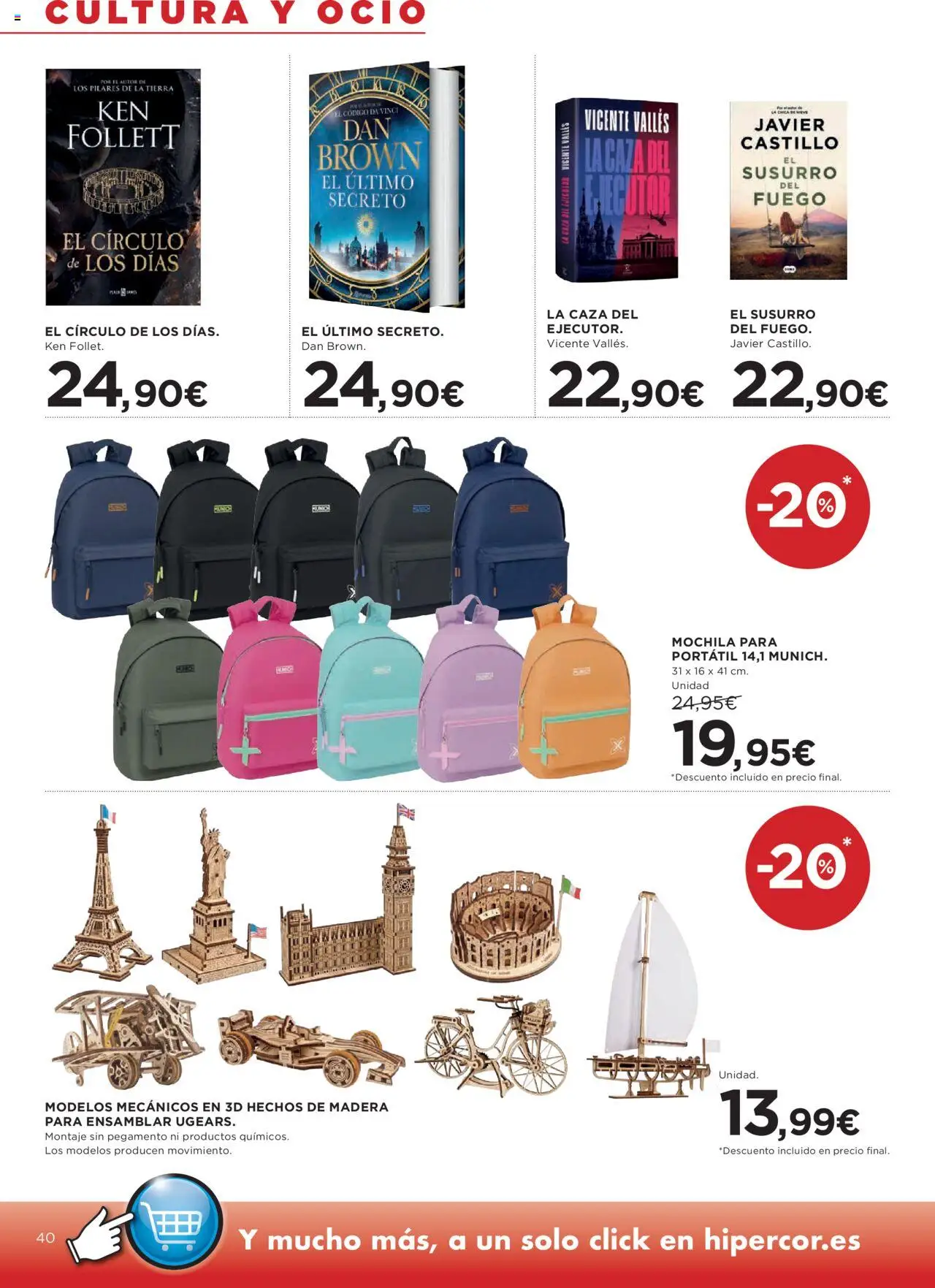 Hipercor catálogo │ válido desde el 09.10.2025 | Página: 44 | Productos: Vino, Mochila