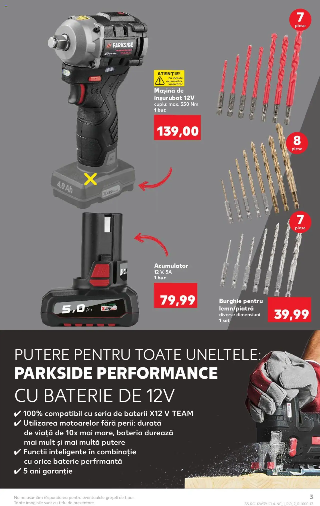 Kaufland RO akciós ujság - amely érvényes a következő dátumtól: 24.09.2025 | Oldal: 3 | Termékek: Parkside