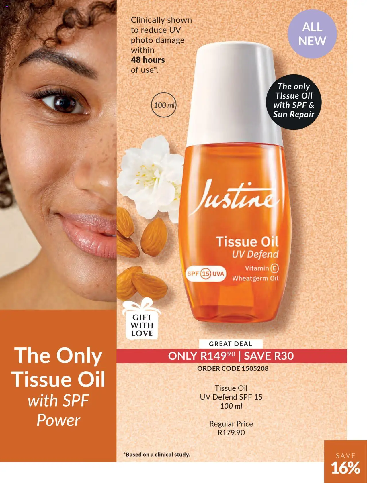 New Justine catalogue – valid from 19.09.2025 | Page: 7 | Products: Tissue oil, Oil