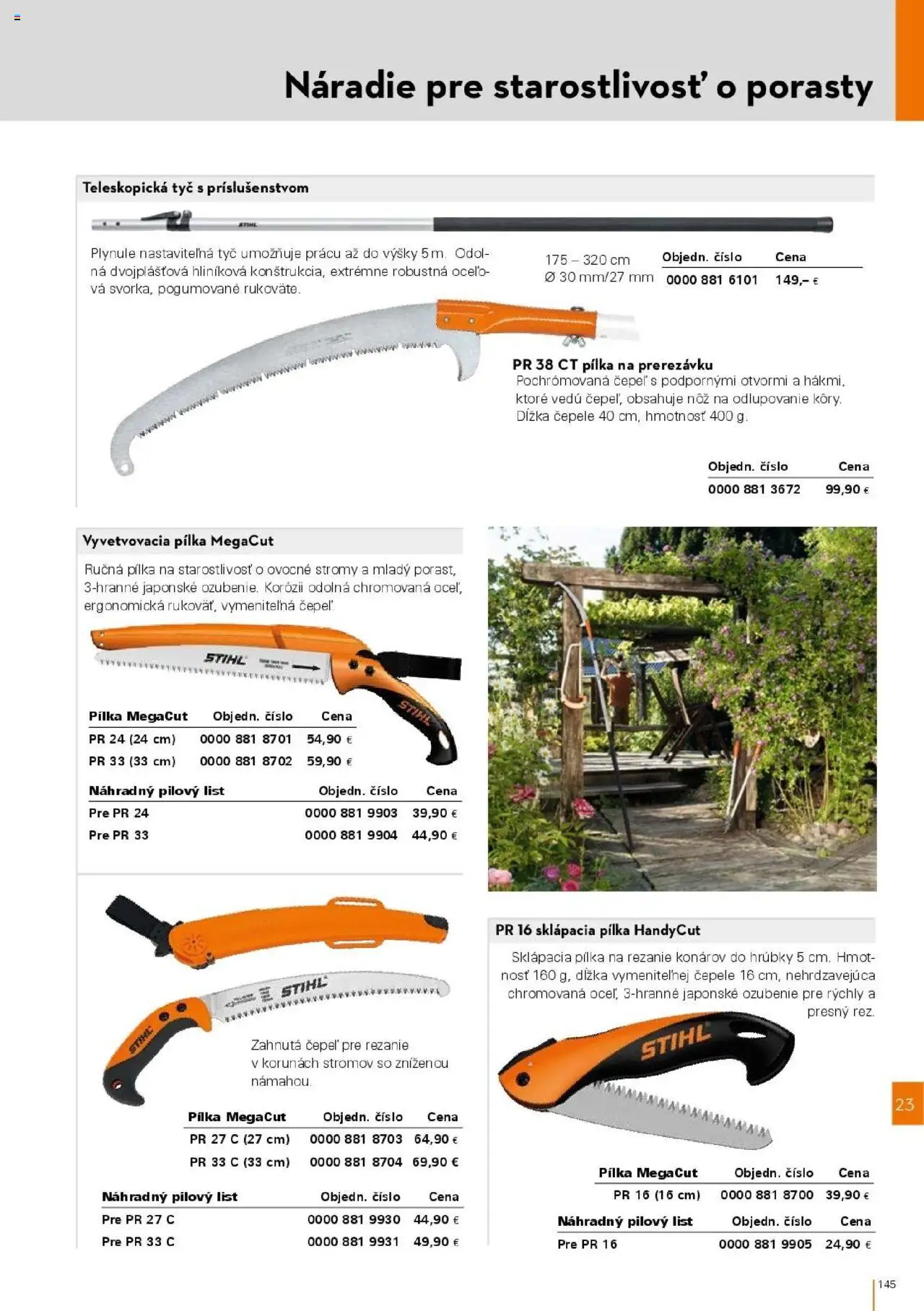 Nové STIHL akcie – leták je platný od 01.04.2025 | Strana: 145 | Produkty: Náradie