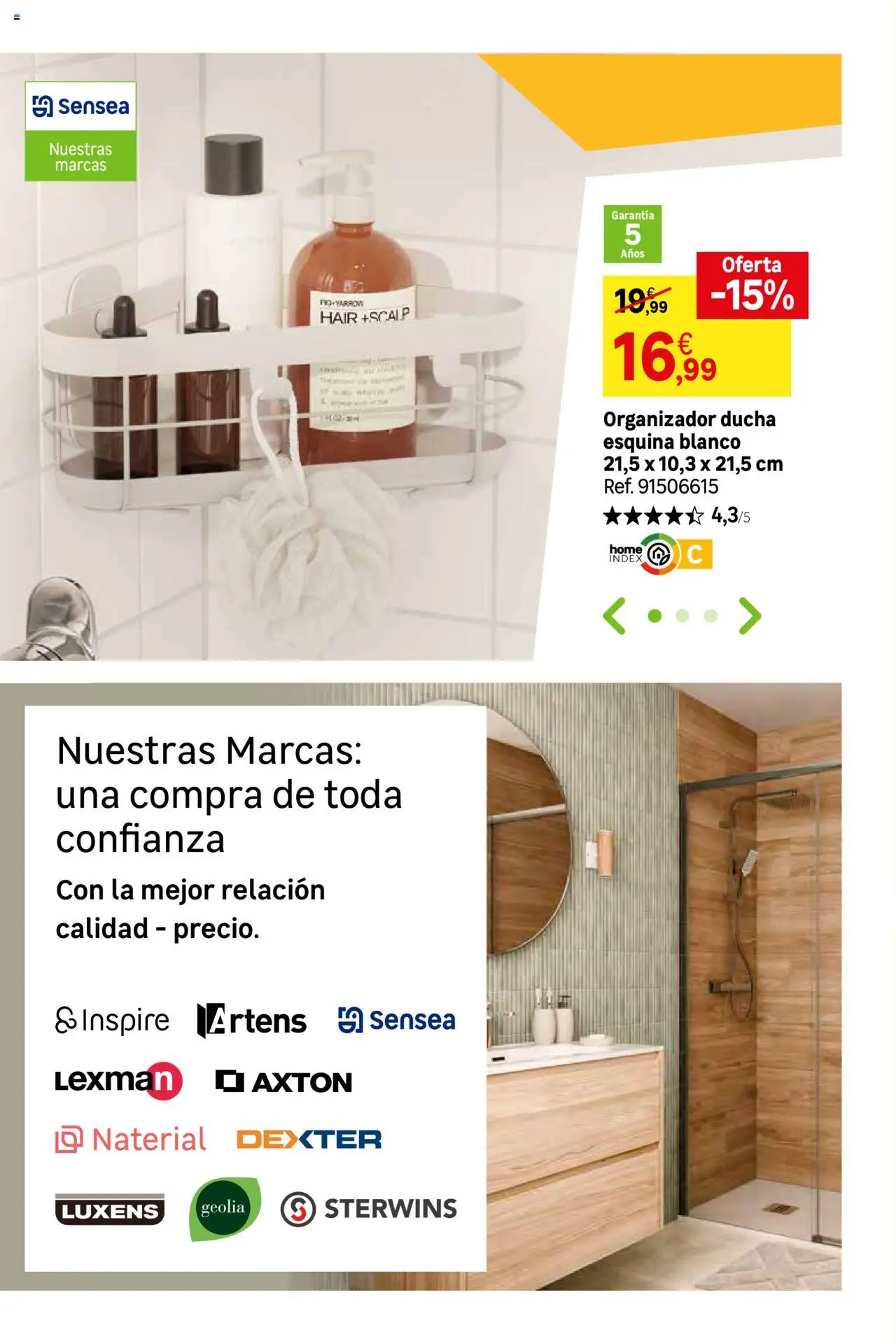 Leroy Merlin catálogo │ válido desde el 26.08.2025 | Página: 71 | Productos: Organizador, Ducha