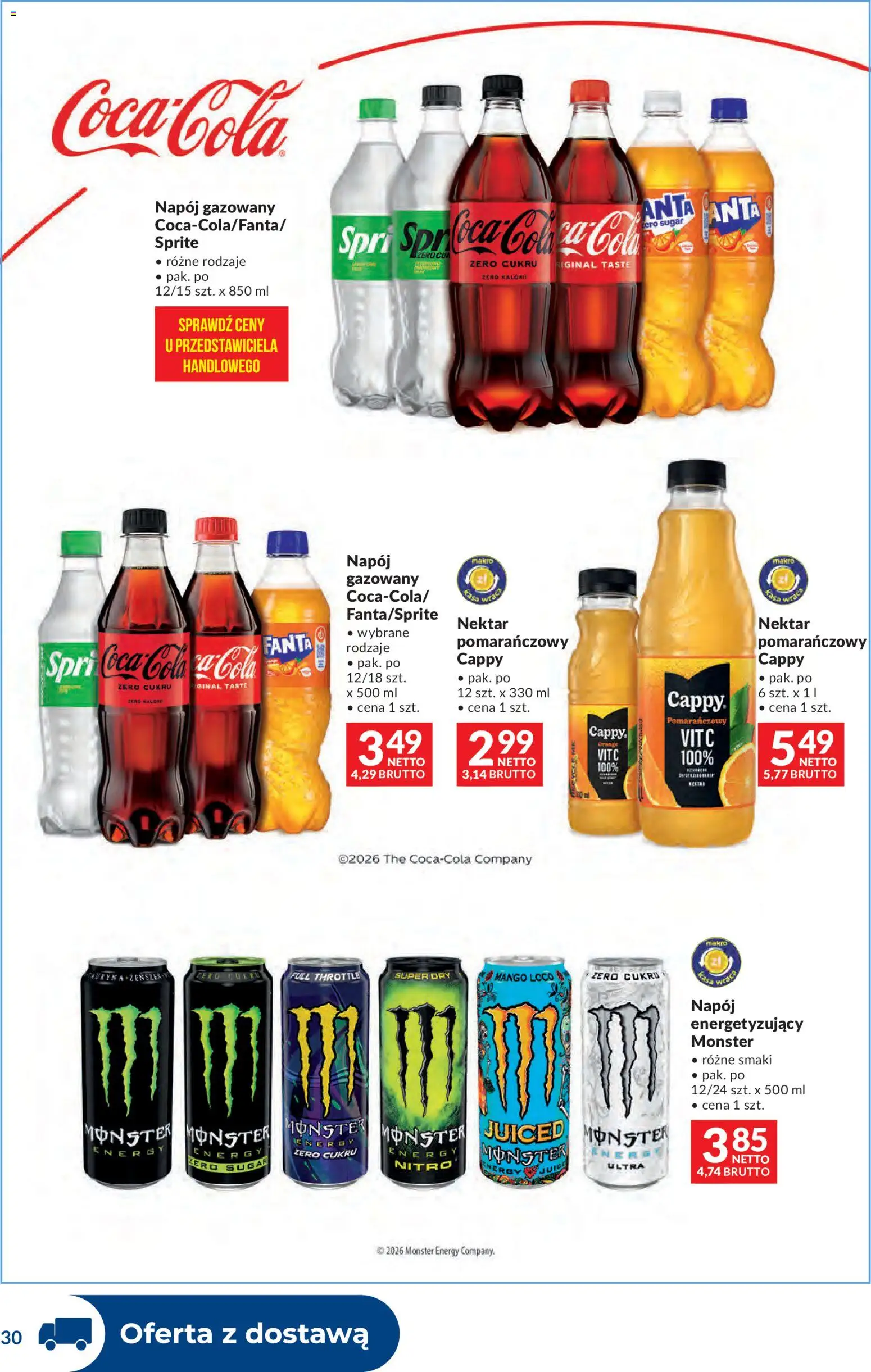 Makro gazetka - Dystrybucja do sklepów od 28.04.2026 | Strona: 30 | Produkty: Mango, Sprite