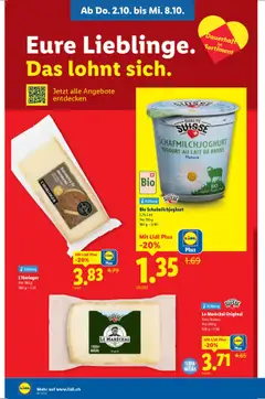 Lidl Aktionen Eure Lieblinge ab 02.10.2025 gültig