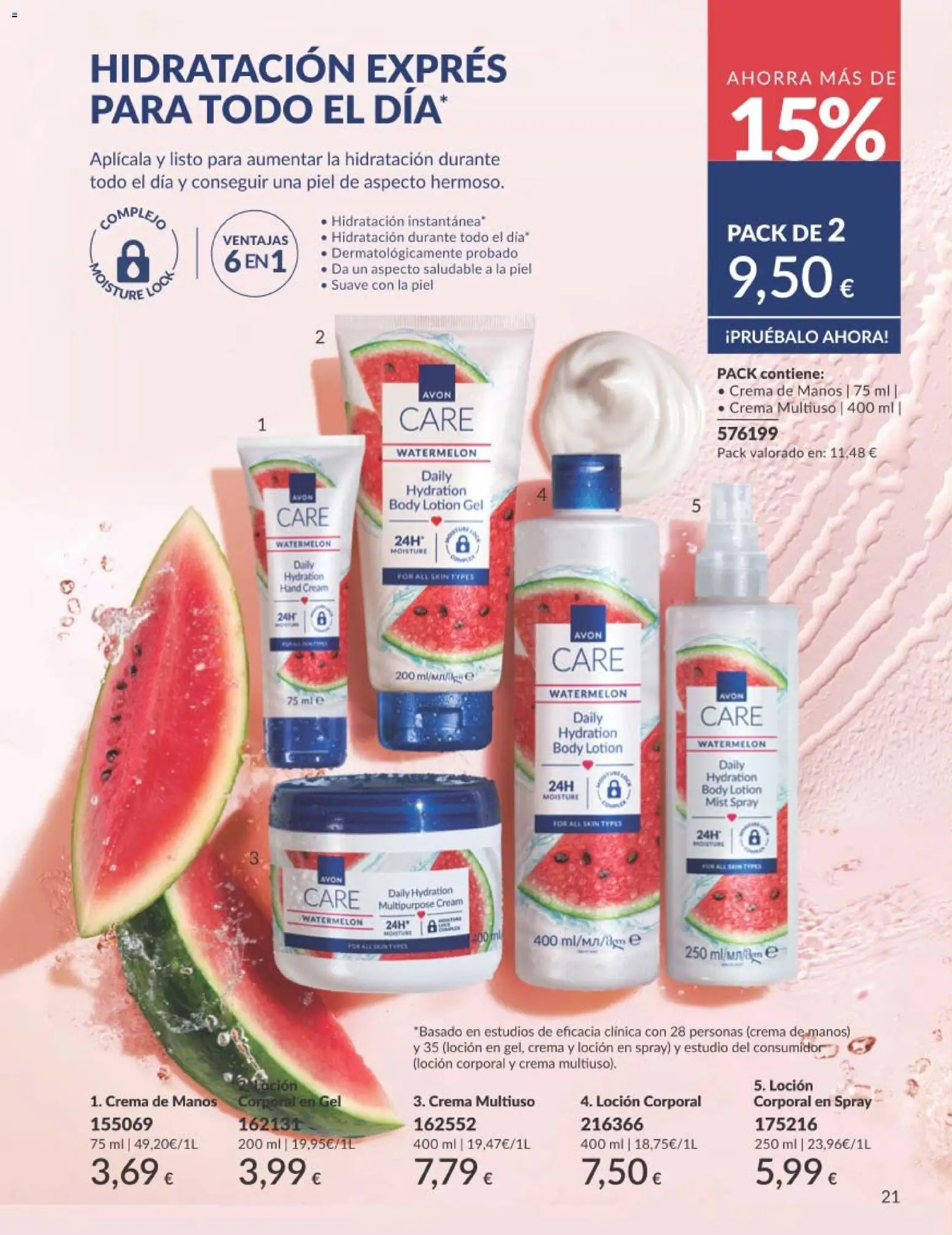 Catálogo AVON campaña 3 │ válido desde el 01.03.2026 | Página: 162 | Productos: Crema de manos, Loción corporal, Crema, Body