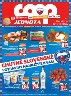 COOP Jednota leták platný od 09.10.2025