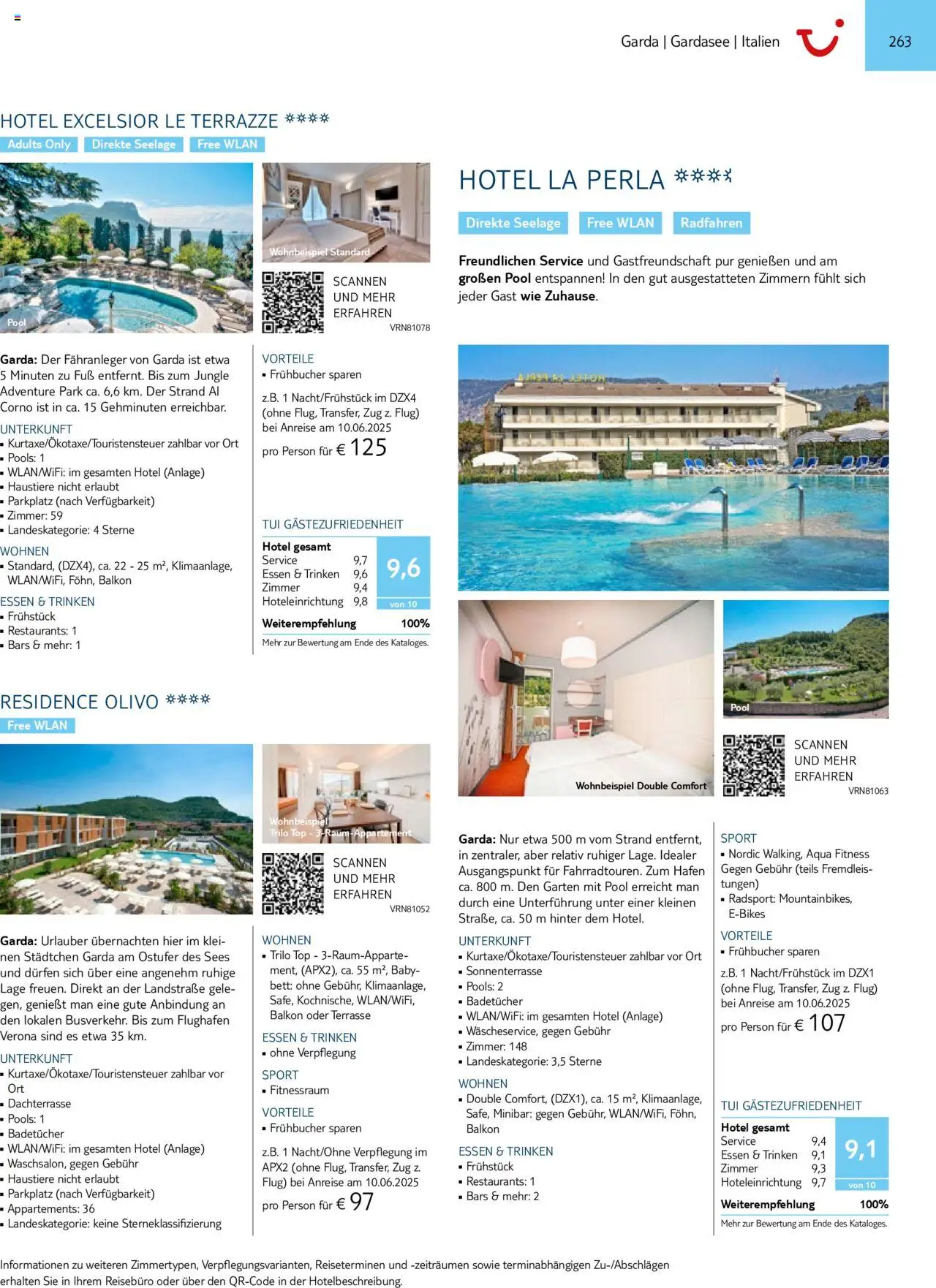 TUI Prospekt 	 – gültig ab 01.11.2024 | Seite: 263 | Produkte: Top, Bett