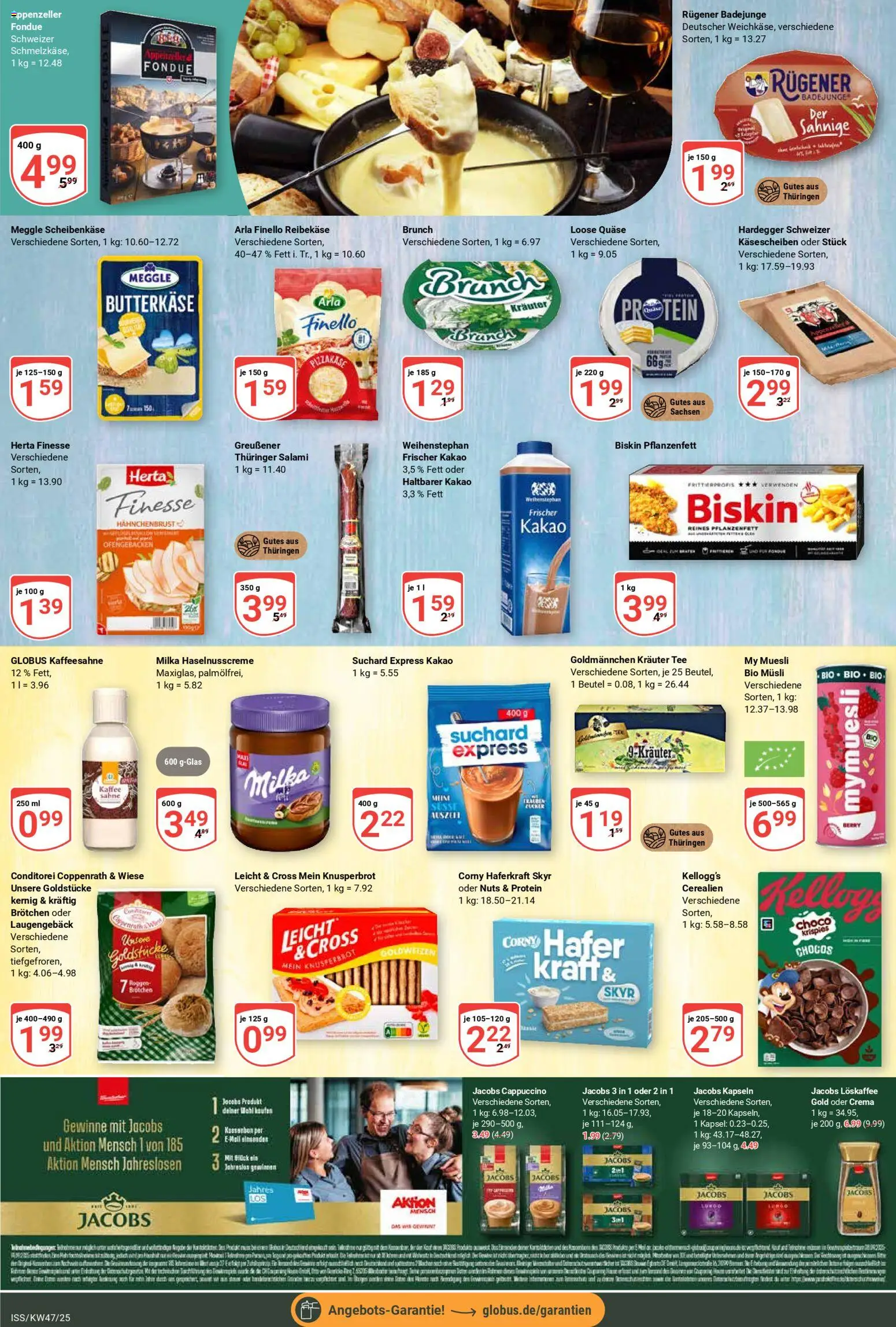 Globus Prospekt 	 – gültig ab 17.11.2025 | Seite: 11 | Produkte: Kaffee, Milka, Tee, Herta finesse