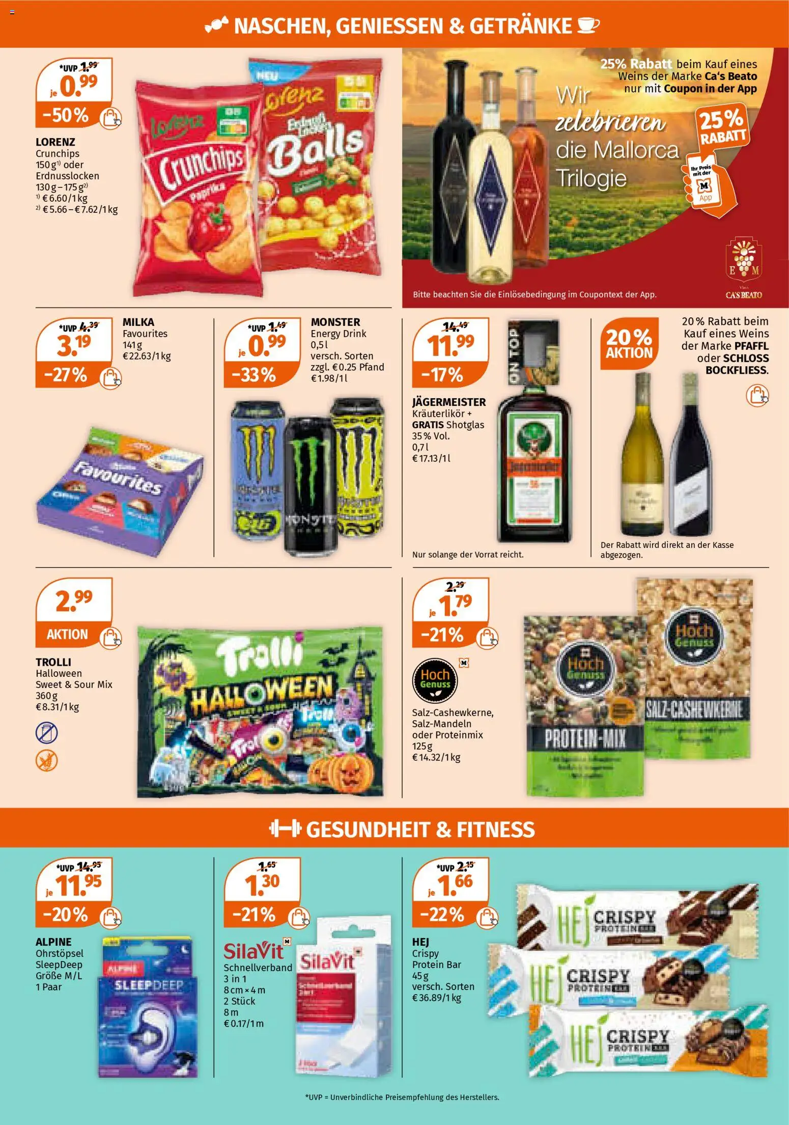 Müller Prospekt 	 – gültig ab 27.10.2025 | Seite: 20 | Produkte: Top, Energy, Jägermeister, Lorenz crunchips