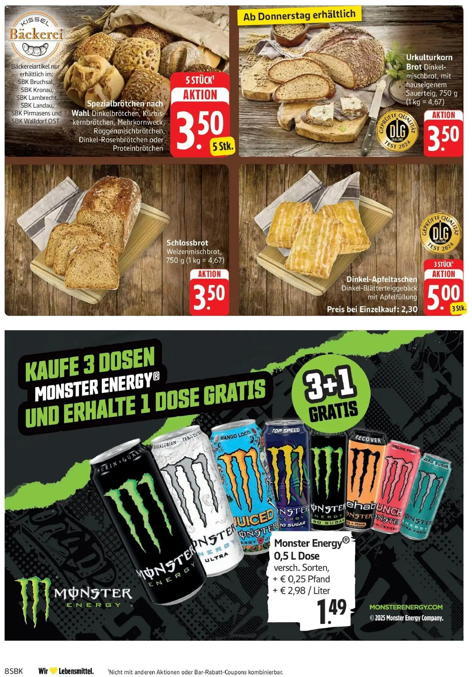 E center Prospekt Walldorf	 – gültig ab 05.04.2026 | Seite: 8 | Produkte: Bäckerei, Monster, Mango, Kürbis