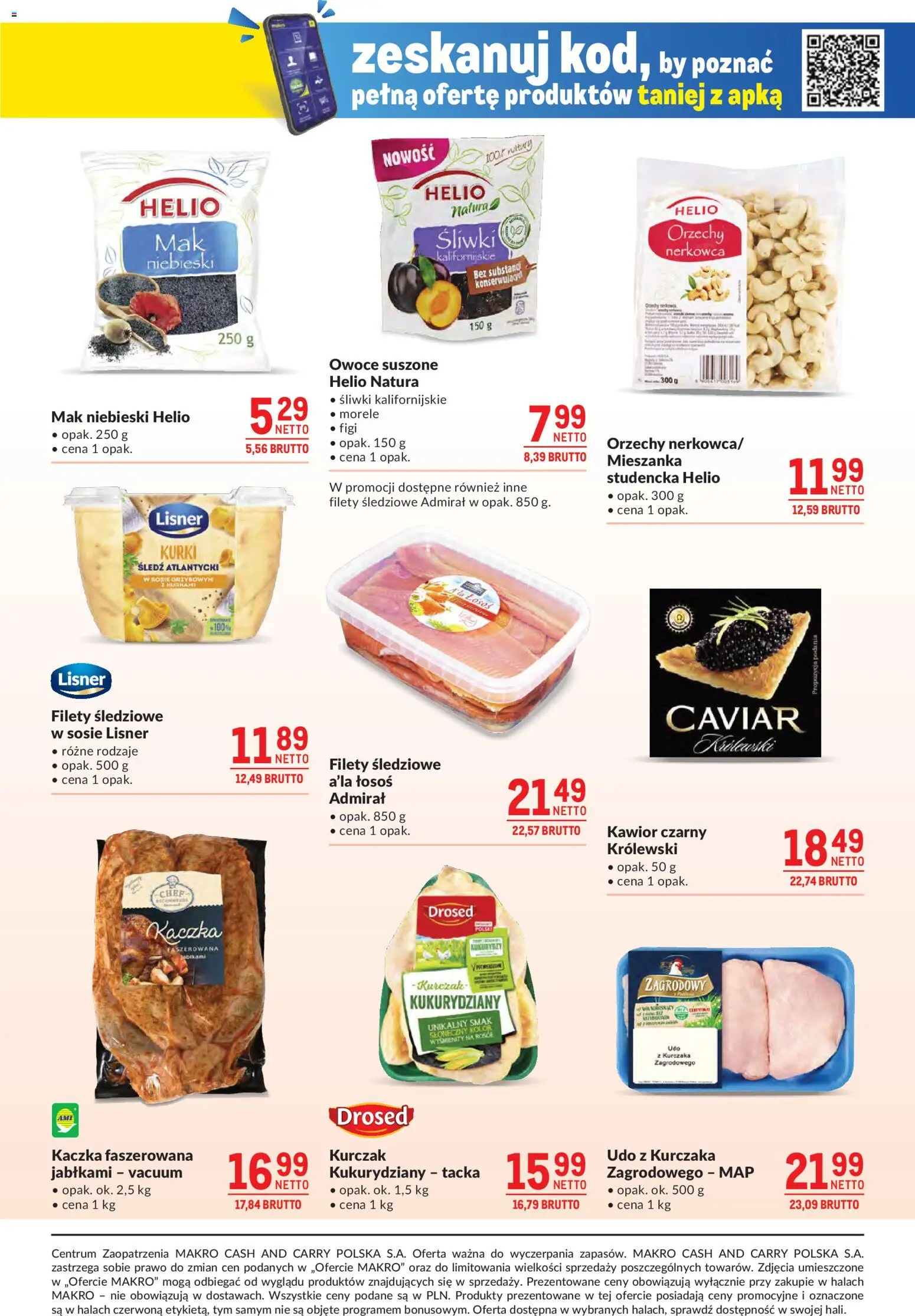Makro Gazetka od 12.11.2025 | Strona: 19 | Produkty: Mak niebieski, Kaczka, Łosoś, Kawior