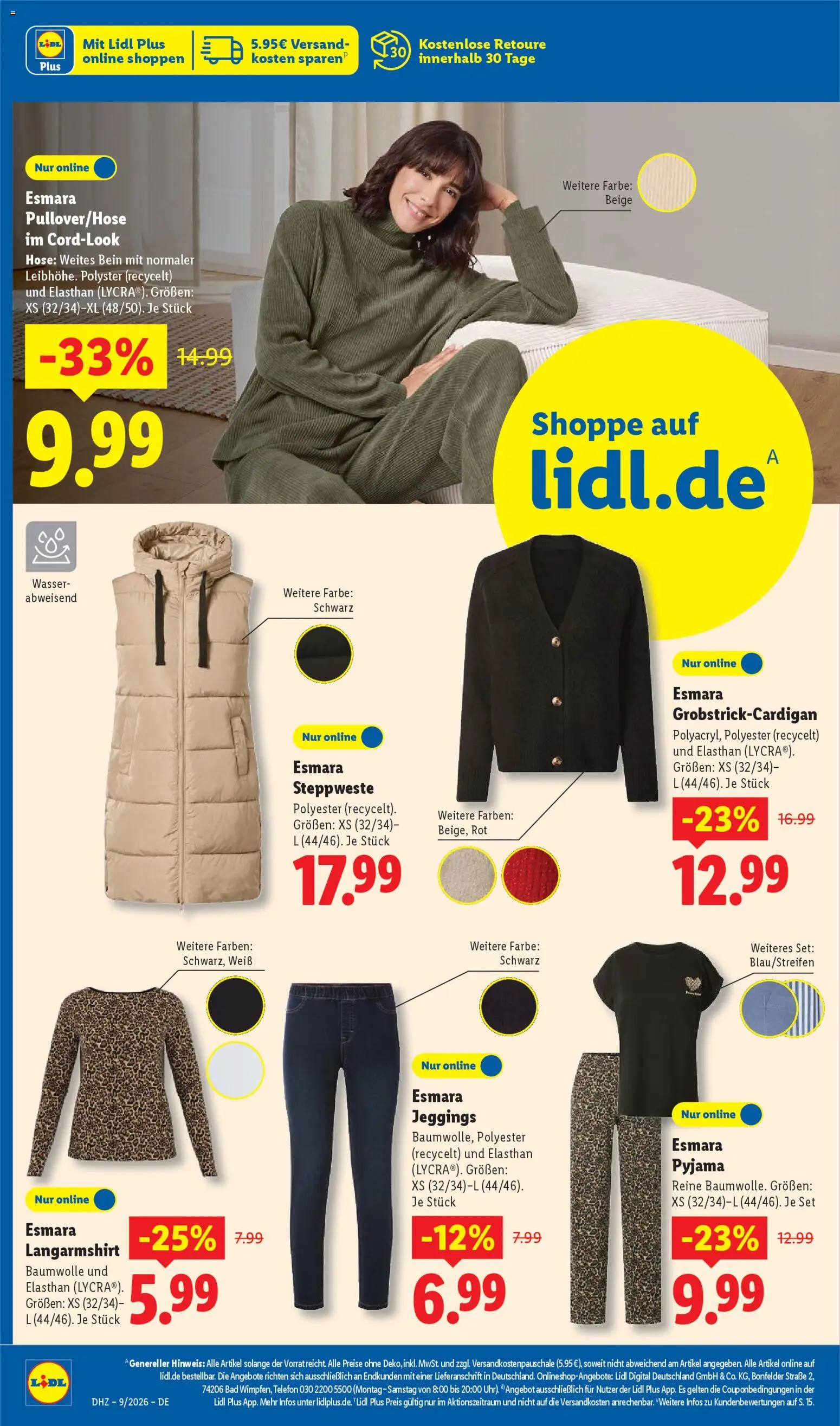 Lidl Prospekt Ochsenfurt – gültig ab 23.02.2026 | Seite: 24 | Produkte: Wasser, Hose, Pyjama, Telefon
