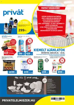 PRIVÁT Akciós újság - amely érvényes a következő dátumtól: 25.09.2025