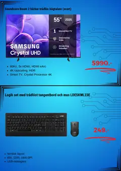 Elgiganten - erbjudanden - Förhandsvisning av reklamblad från butik Elgiganten aktuell från 06.10.2025 | Sida: 5 | Produkter: Set, Mus, Tangentbord, Tv