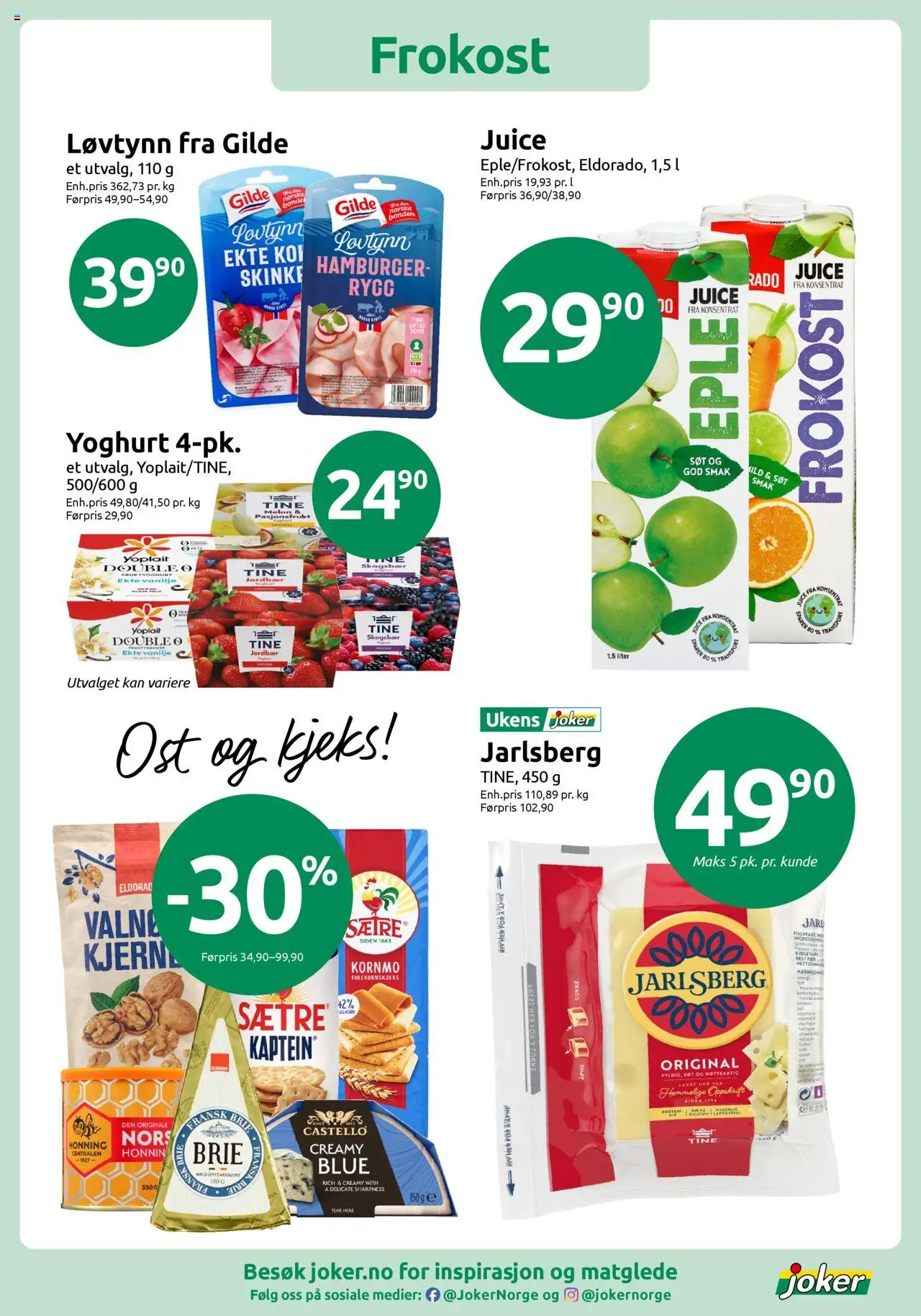  | Side: 11 | Produkter: Ost, Skinke, Jordbær, Brie