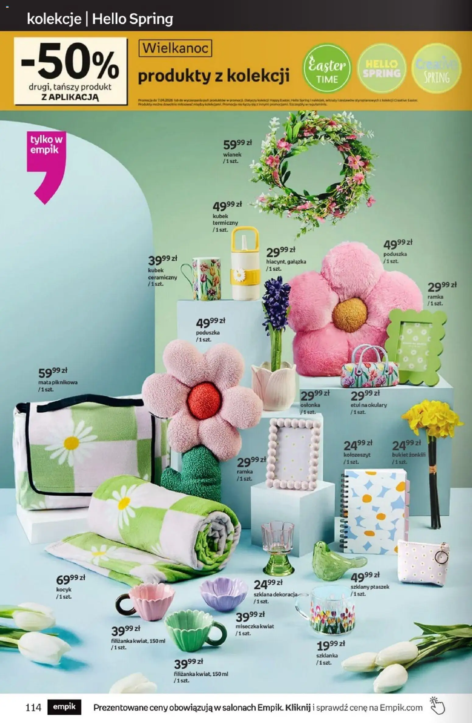 Empik promocje od 25.03.2026 | Strona: 114 | Produkty: Szklanka, Okulary, Poduszka, Ramka