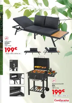 Vista previa Conforama Guía Jardín 2026 válido desde el 19.03.2026 | Página: 31 | Productos: Barbacoa, Sofá