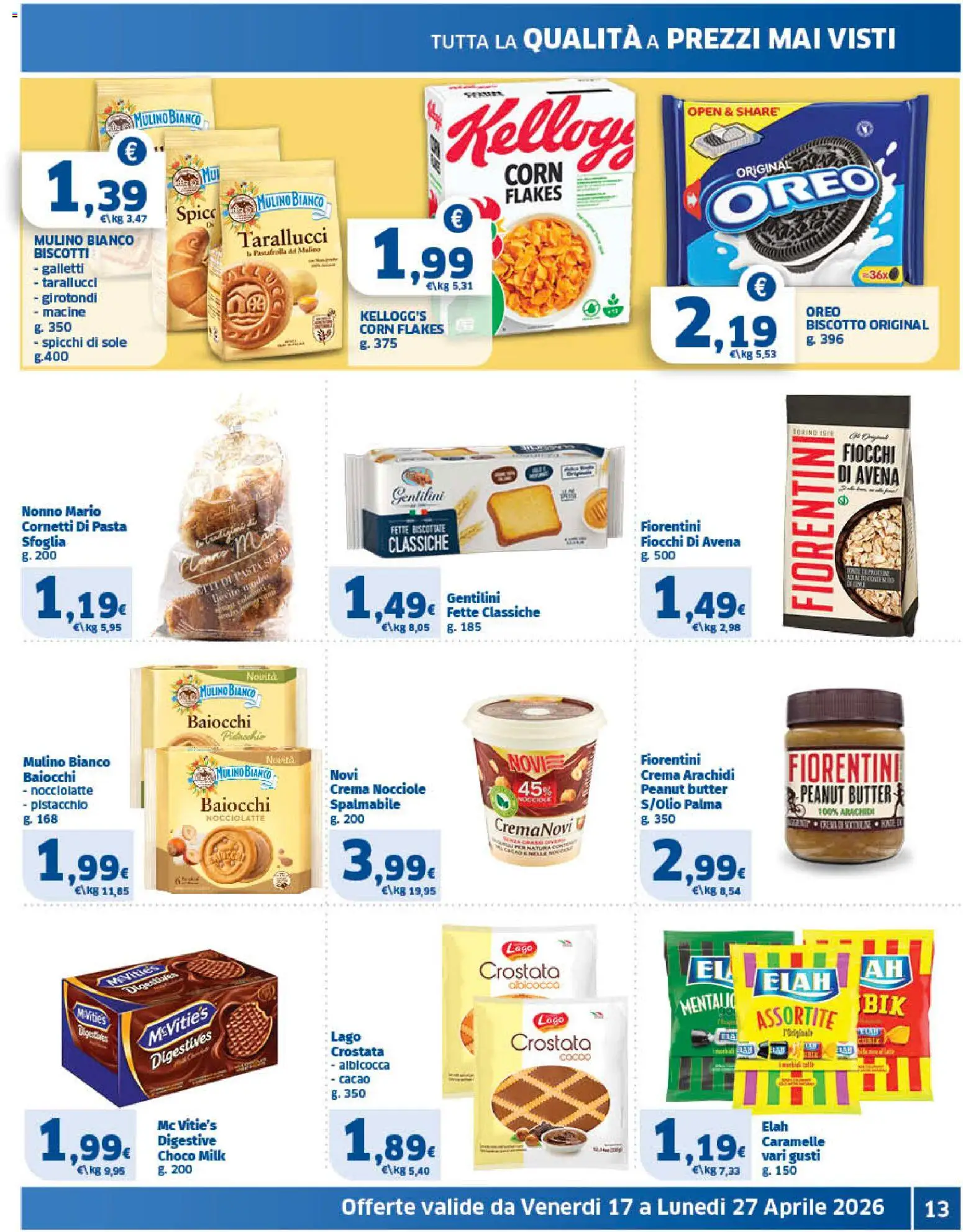 Volantino SIGMA del 17.04.2026 | Pagina: 13 | Prodotti: Crema, Caramelle, Nocciole, Cacao