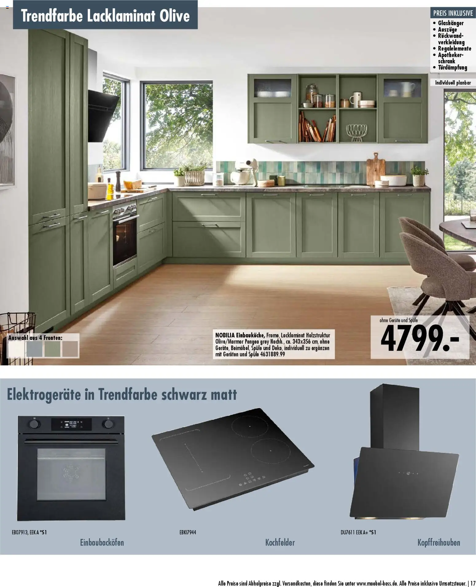 SB Möbel Boss Küchenkatalog 2026 – gültig ab 09.04.2026 | Seite: 17