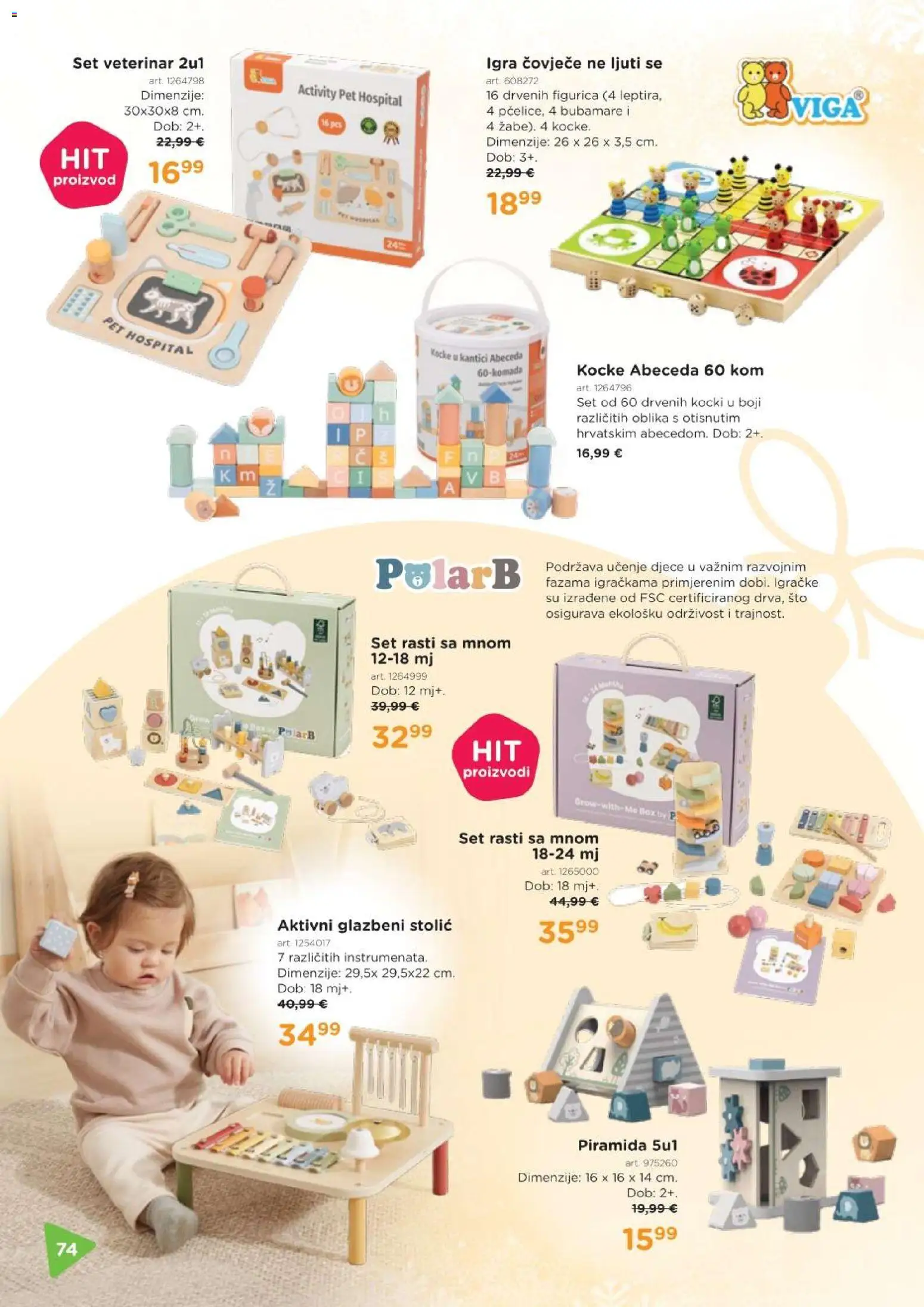Baby Center katalog | vrijedi od 03.12.2025 | Stranica: 74 | Proizvodi: Stolić, PC, Igra