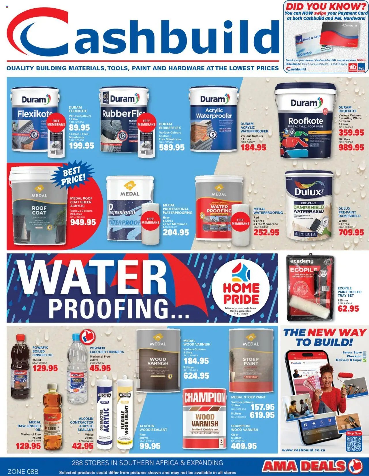 New Cashbuild catalogue – valid from 22.09.2025 | Page: 1 | Products: Gloss, Coat, Paint, Water