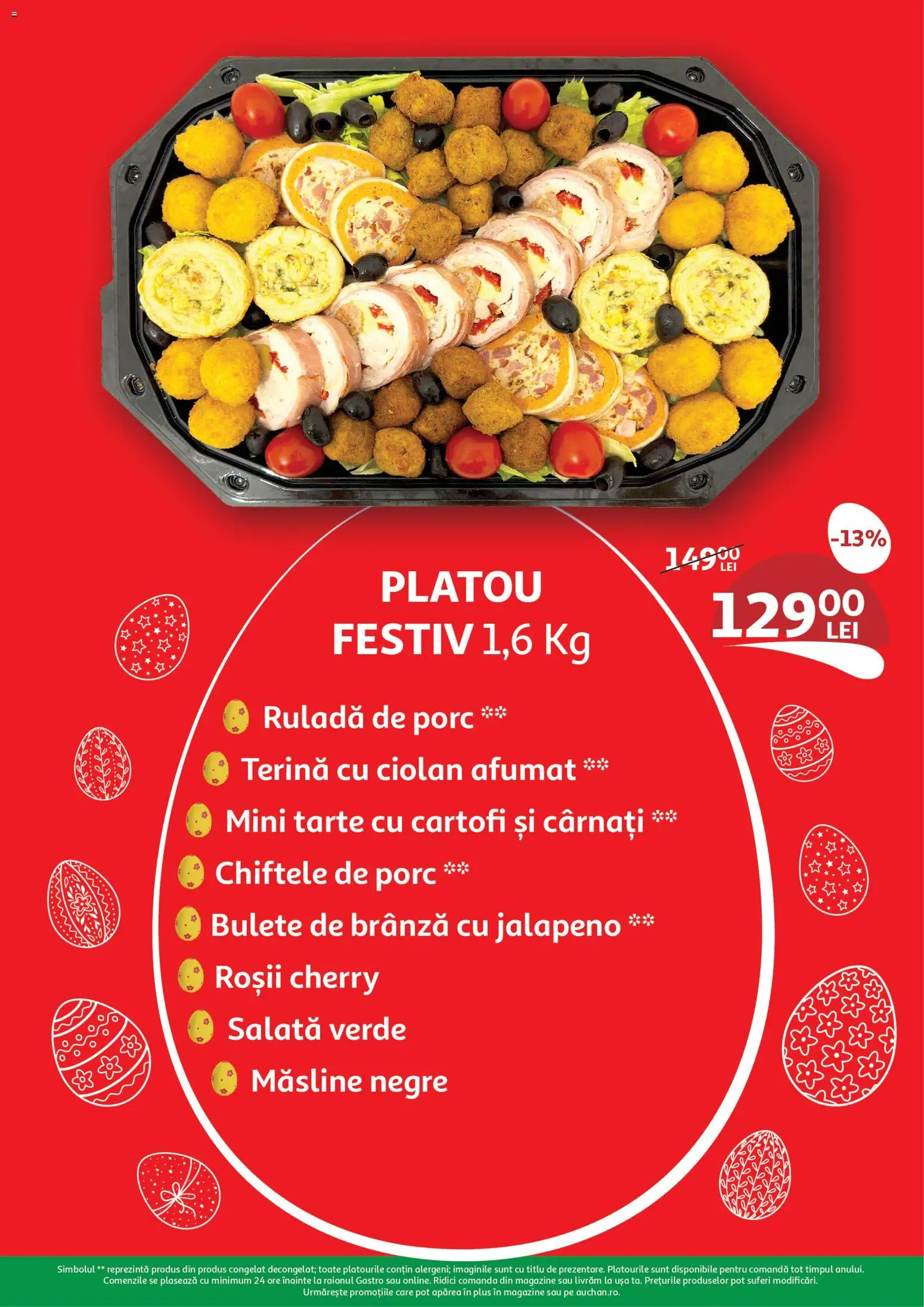 Noul catalog Auchan – valabil de la 01.04.2026 | Pagină: 5 | Produse: Măsline, Ușă, Chiftele, Cartofi