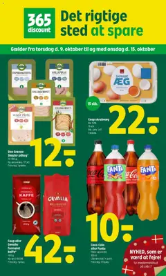 Coop eller Gevalia formalet kaffe*, 400 g. Frit valg. 1 pose. gyldig fra 09.10.2025 | Side: 1