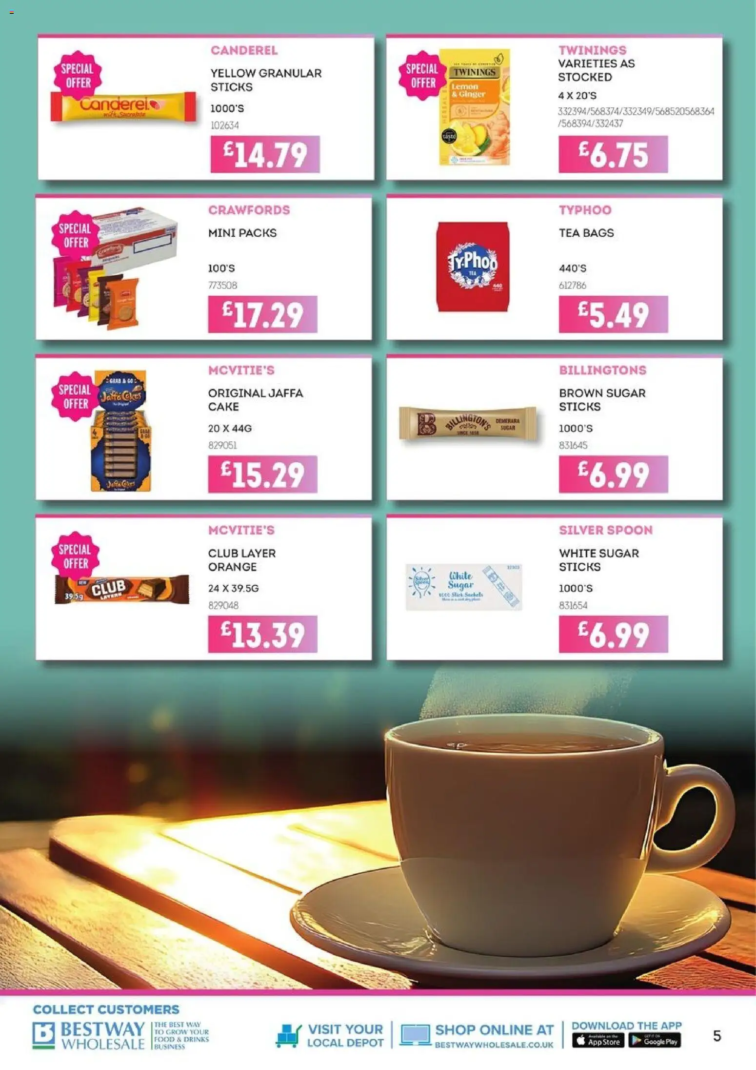 {H1} | Page: 5 | Products: Tea, Keksajt, Lemon, Orange