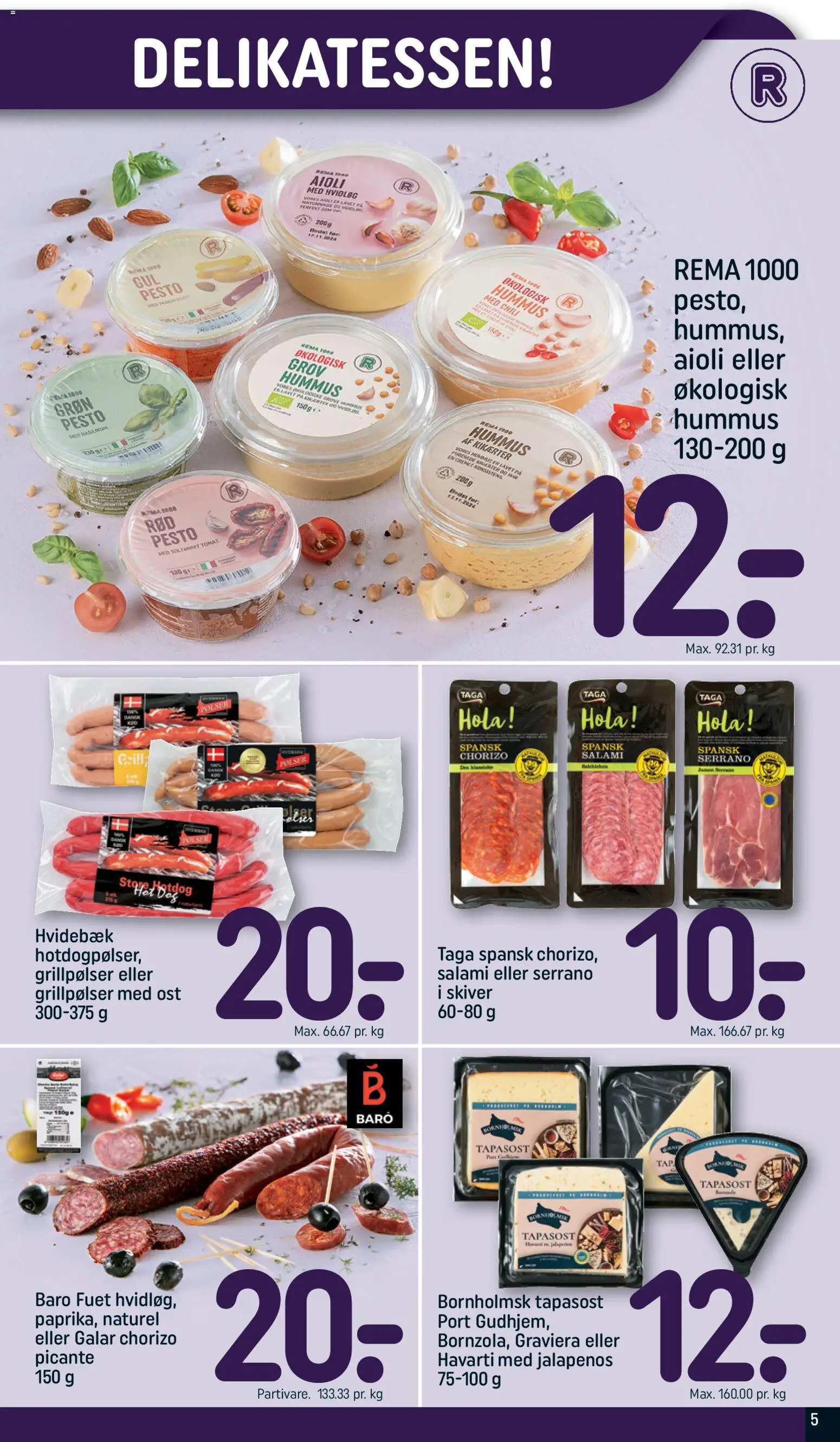 Rema 1000 tilbudsavis – gyldig fra 14.02.2026 | Side: 5 | Produkter: Ost, Salami, Hvidløg, Aparelho de barbear