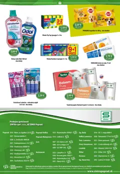 Sintra leták platný od 22.01.2026 | Strana: 10 | Produkty: Osviežovač vzduchu, Krém na ruky, Ústna voda, Voda