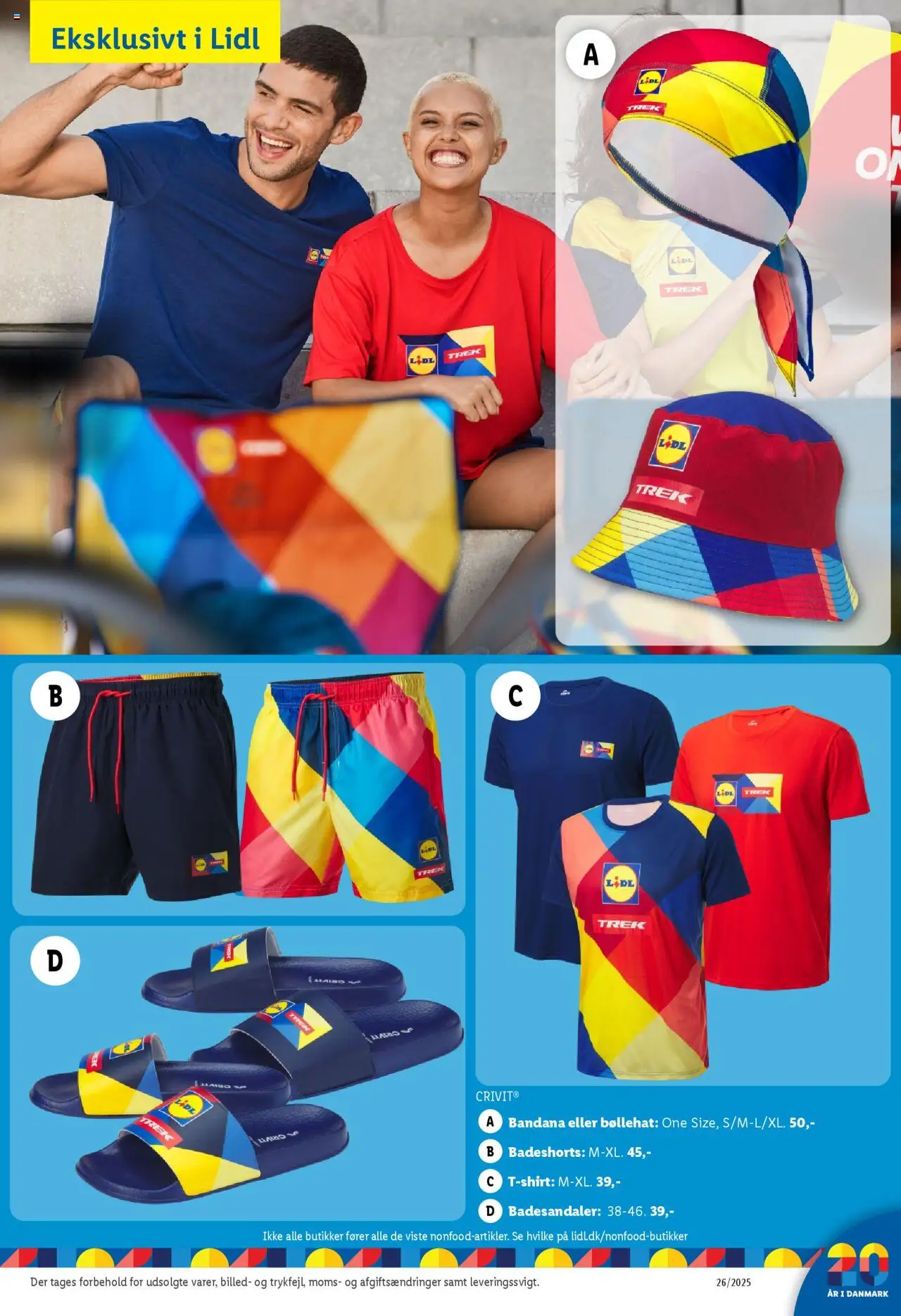 Lidl Tilbudsavis gyldig fra 26.06.2025 | Side: 34 | Produkter: T-shirt, Shorts, Badesandaler