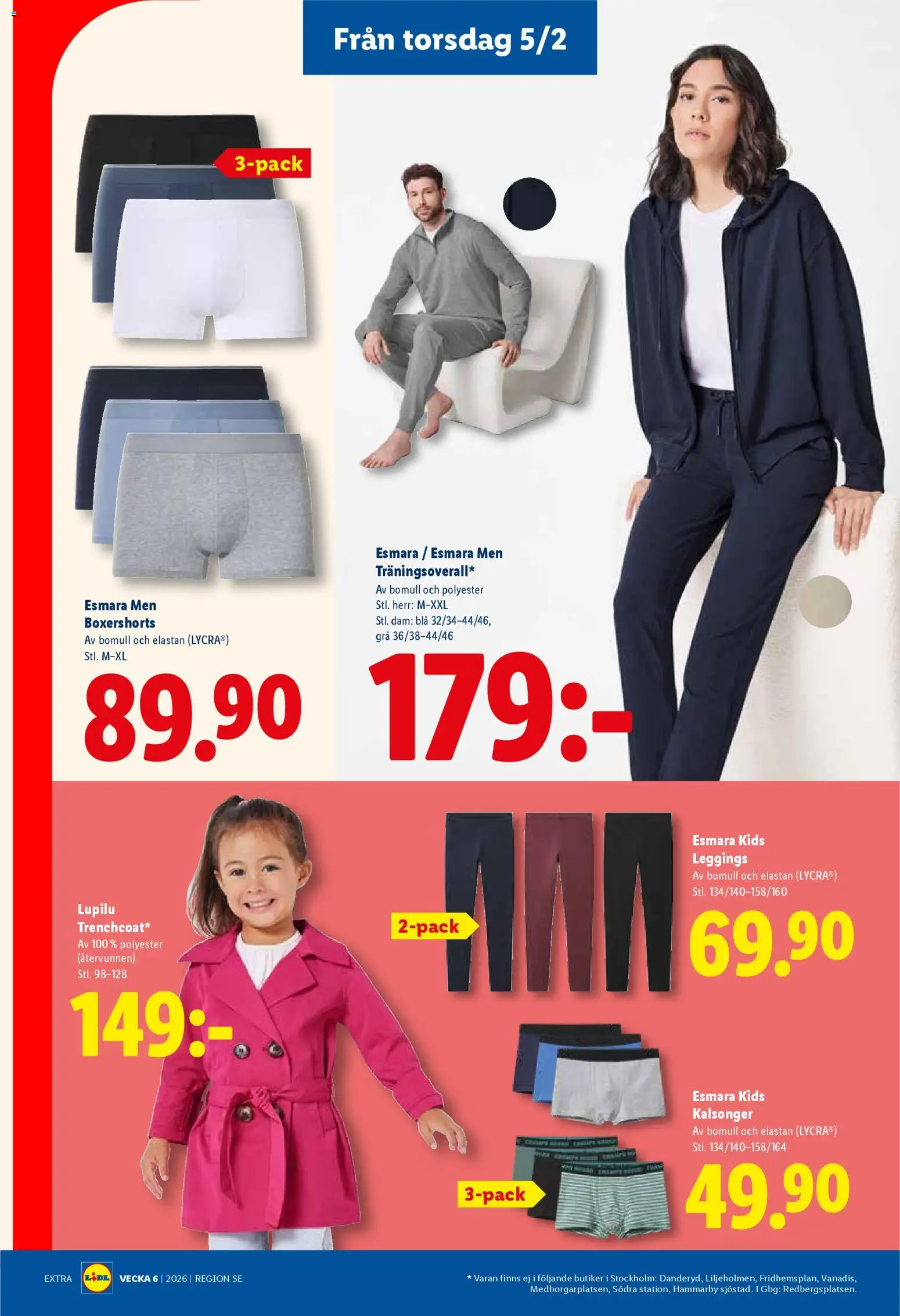 Lidl reklamblad aktuell från 02.02.2026 | Sida: 25 | Produkter: Leggings, Kalsonger