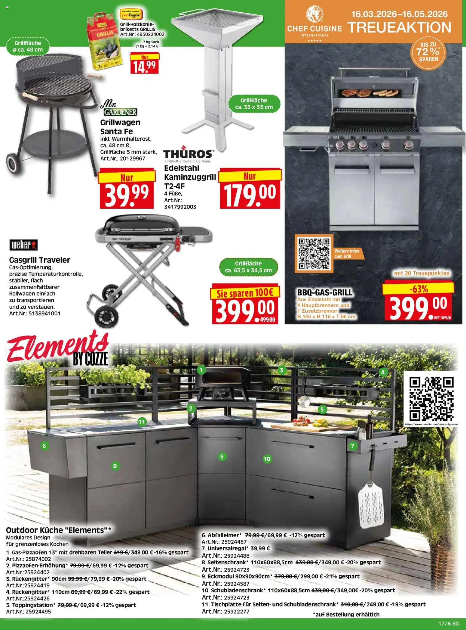 HERKULES  Bau & Garten – gültig ab 20.04.2026 | Seite: 6 | Produkte: Grill, Küche