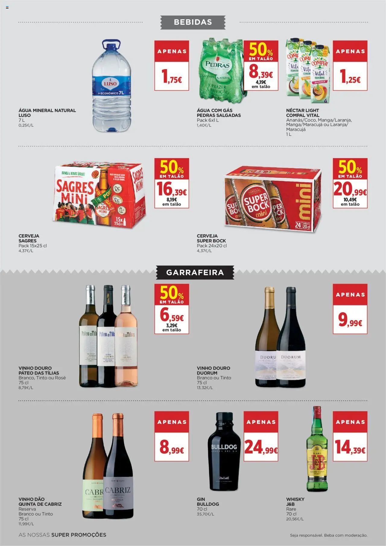 El Corte Ingles folheto │ válido de 08.08.2025 | Página: 10 | Produtos: Agua, Super bock, Vinho, Água mineral